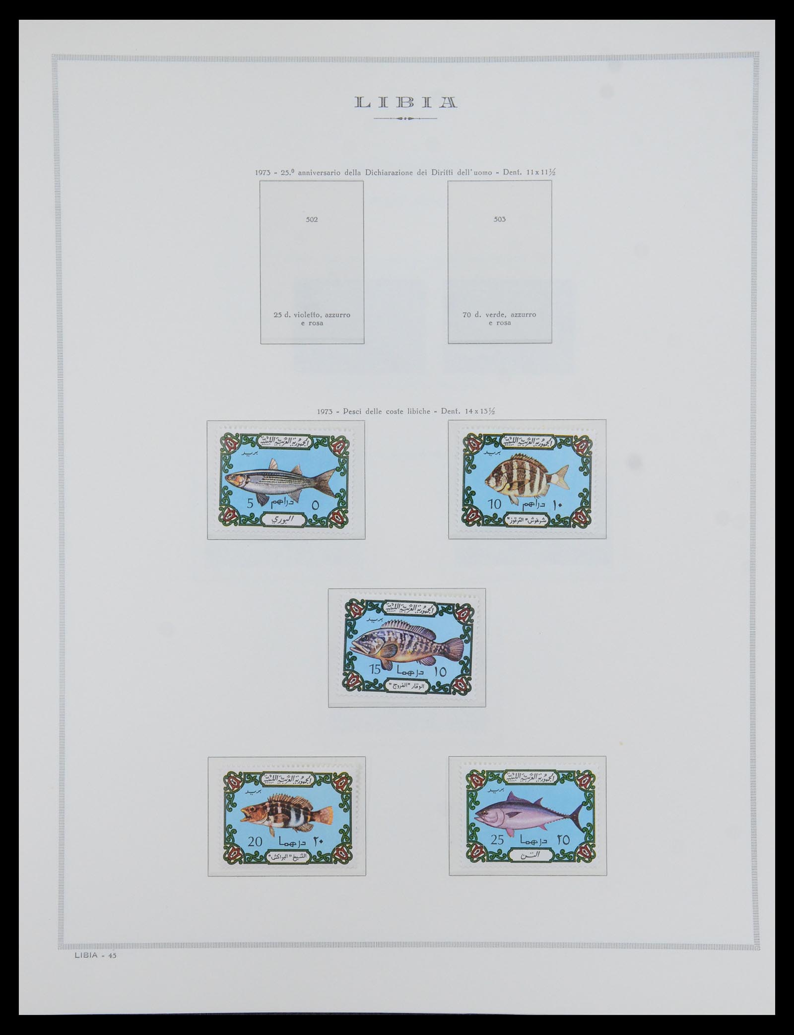 35328 040 - Stamp Collection 35328 Libya and Somalia 1952-1973.