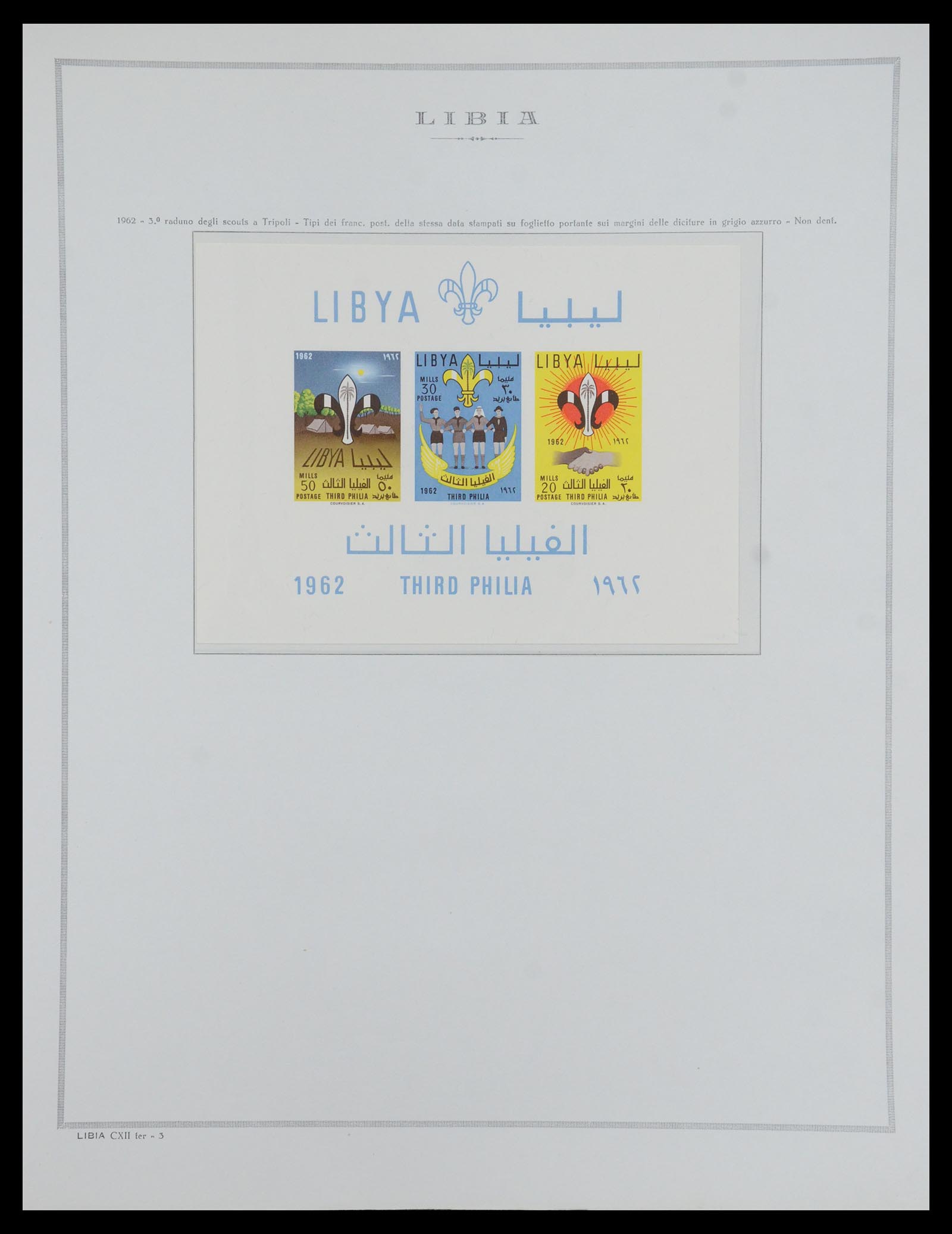 35328 046 - Postzegelverzameling 35328 Libië en Somalië 1952-1973.