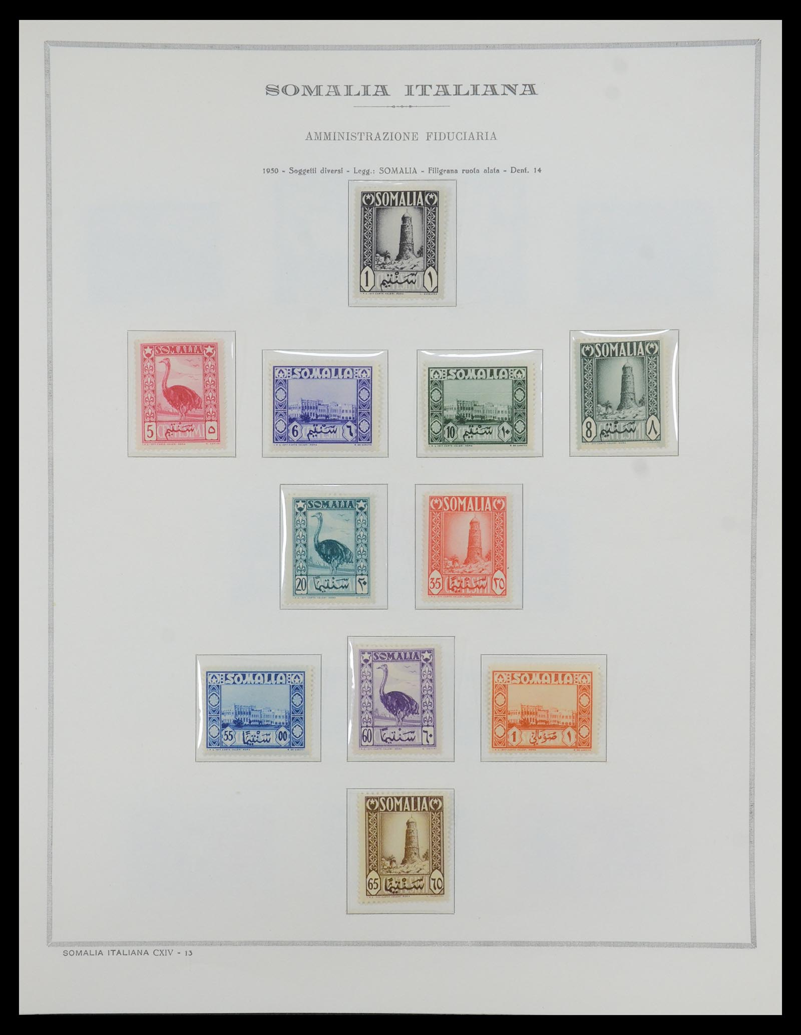 35328 059 - Postzegelverzameling 35328 Libië en Somalië 1952-1973.