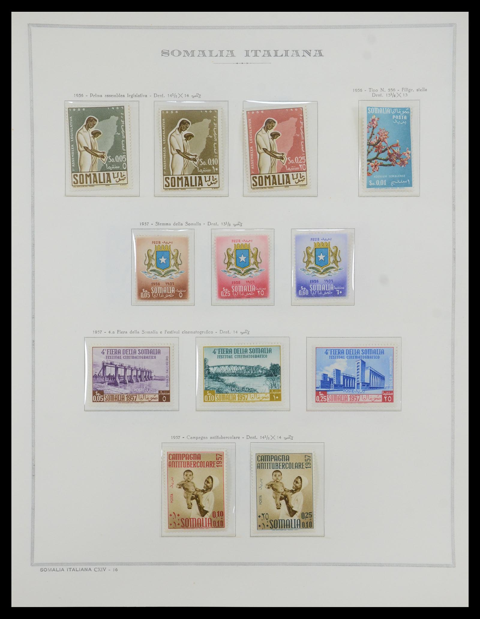 35328 062 - Postzegelverzameling 35328 Libië en Somalië 1952-1973.