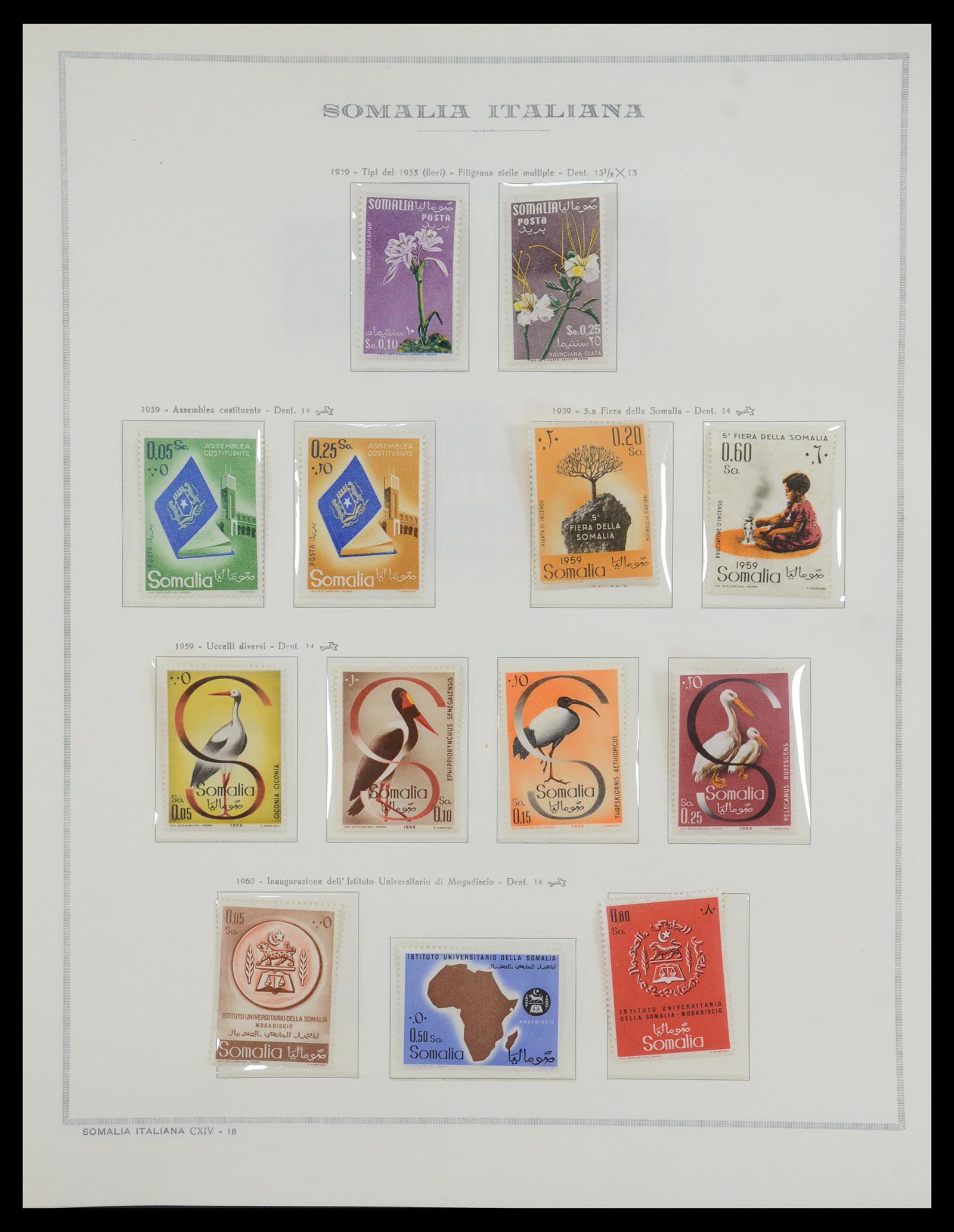 35328 064 - Postzegelverzameling 35328 Libië en Somalië 1952-1973.