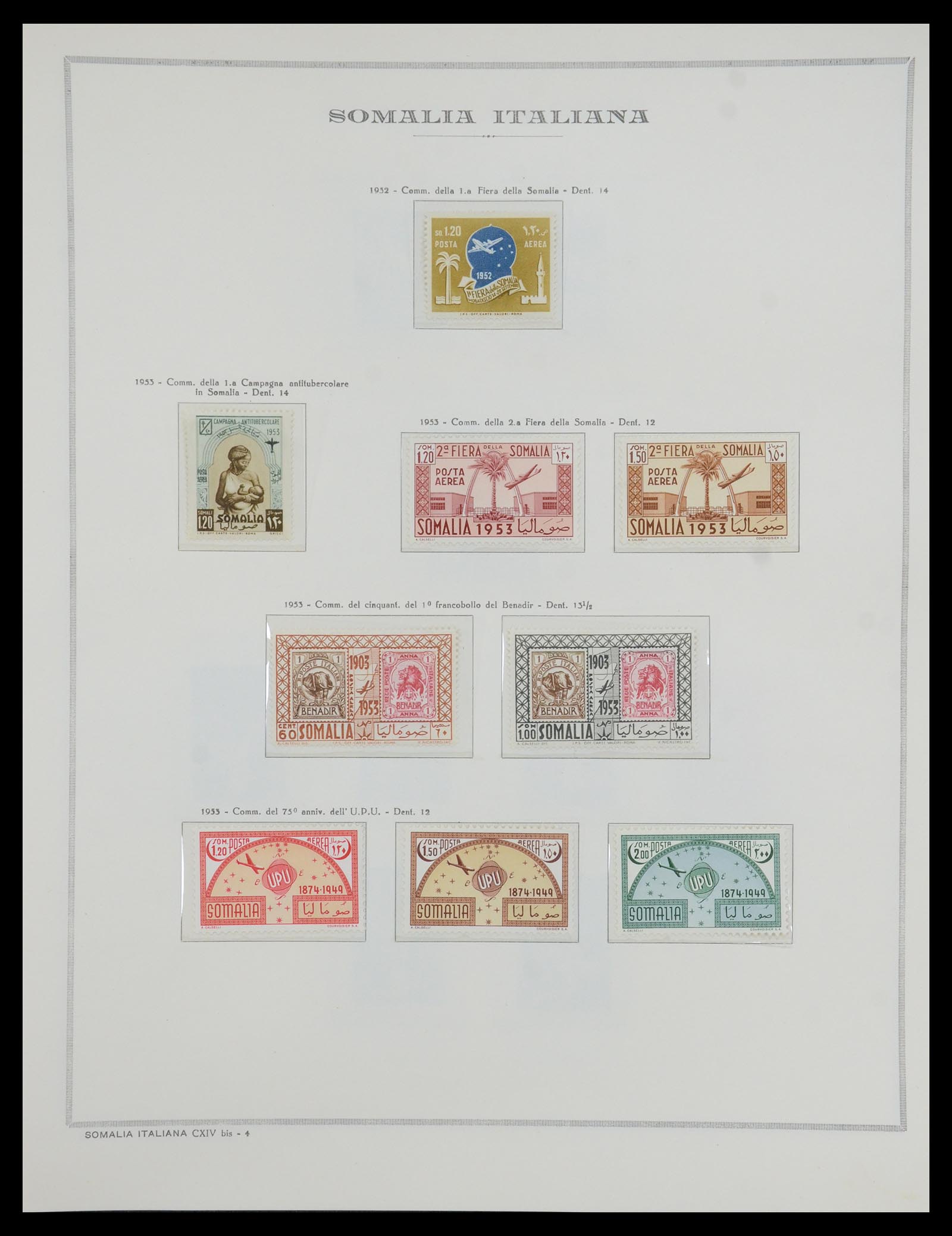 35328 067 - Postzegelverzameling 35328 Libië en Somalië 1952-1973.