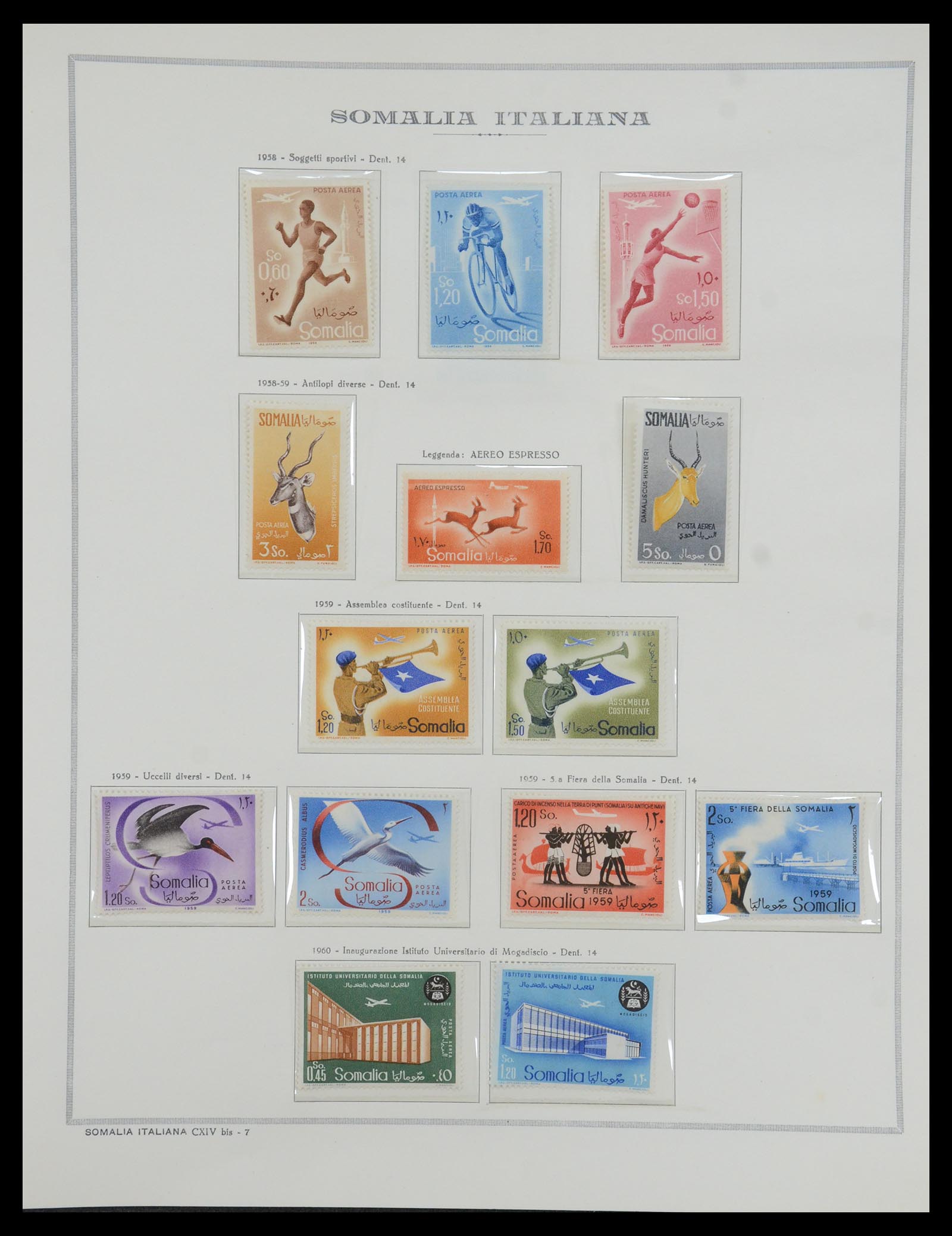 35328 070 - Postzegelverzameling 35328 Libië en Somalië 1952-1973.
