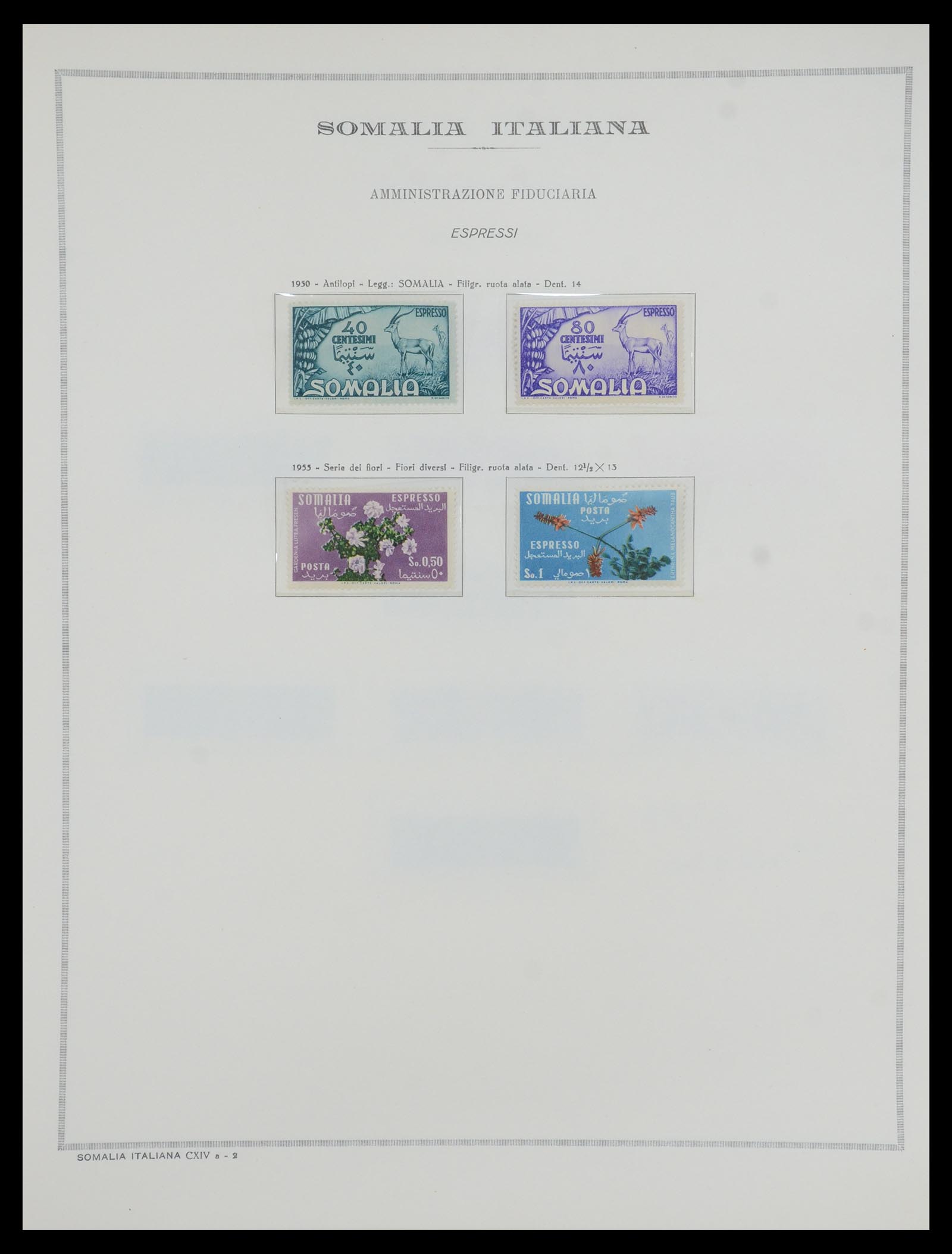 35328 073 - Postzegelverzameling 35328 Libië en Somalië 1952-1973.