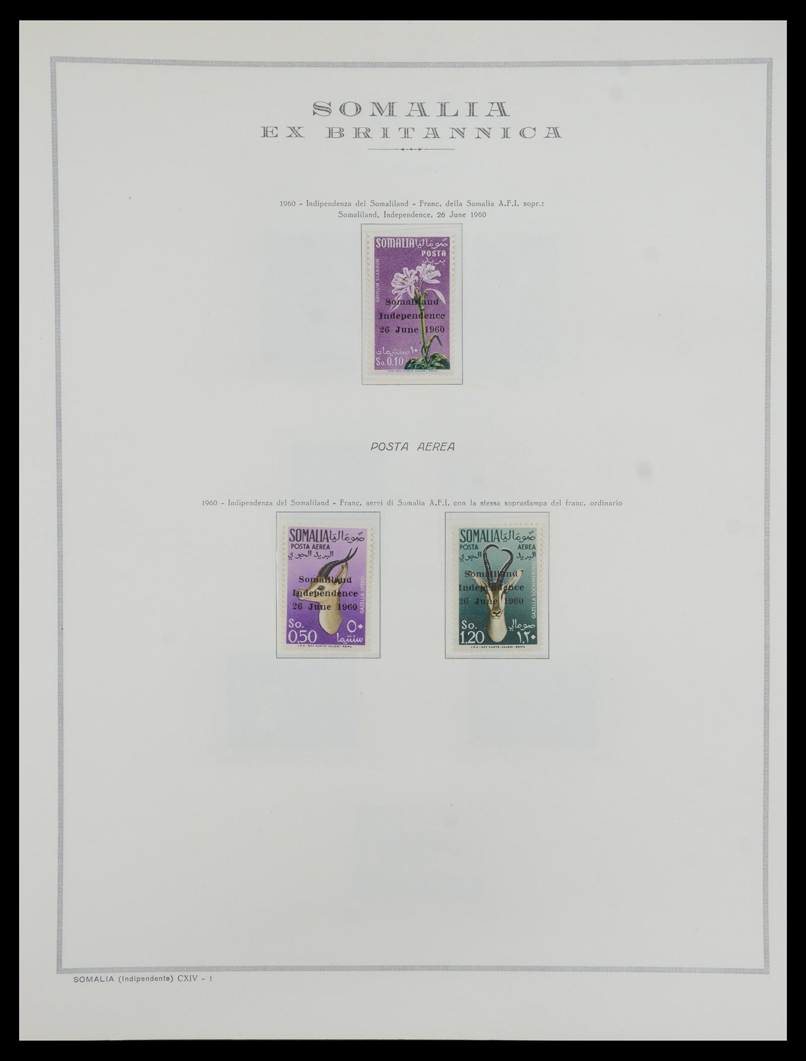 35328 076 - Postzegelverzameling 35328 Libië en Somalië 1952-1973.
