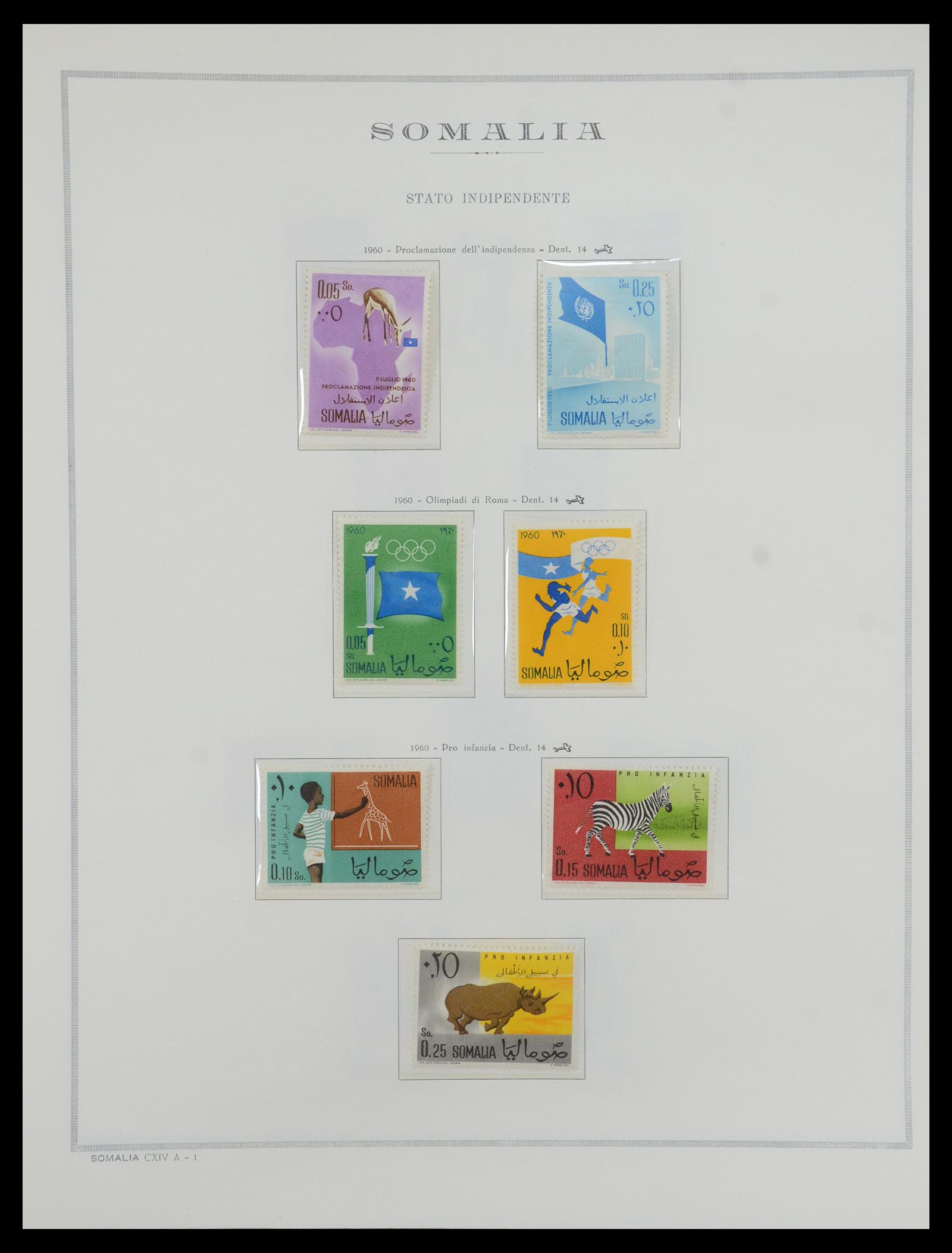 35328 077 - Postzegelverzameling 35328 Libië en Somalië 1952-1973.