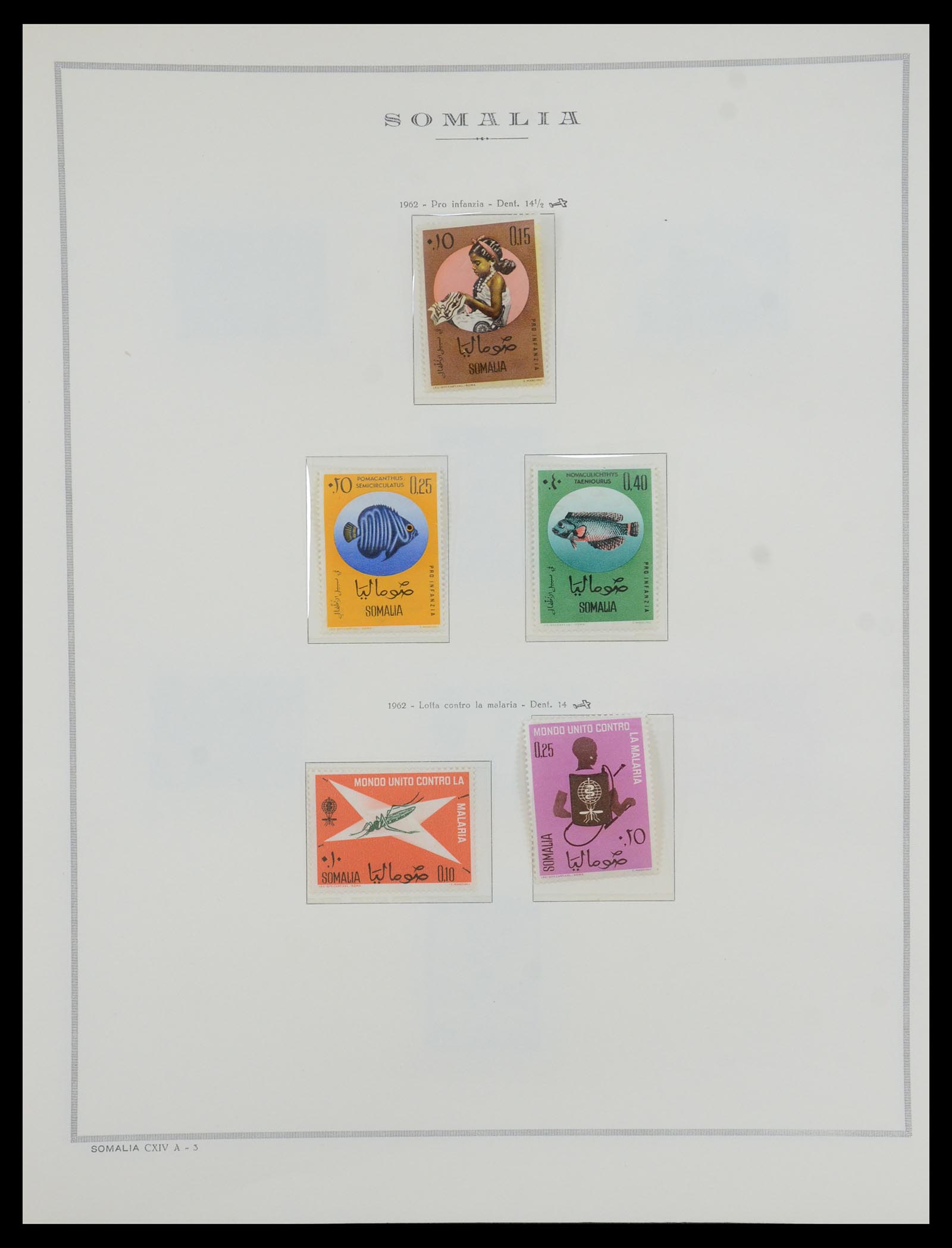 35328 079 - Postzegelverzameling 35328 Libië en Somalië 1952-1973.