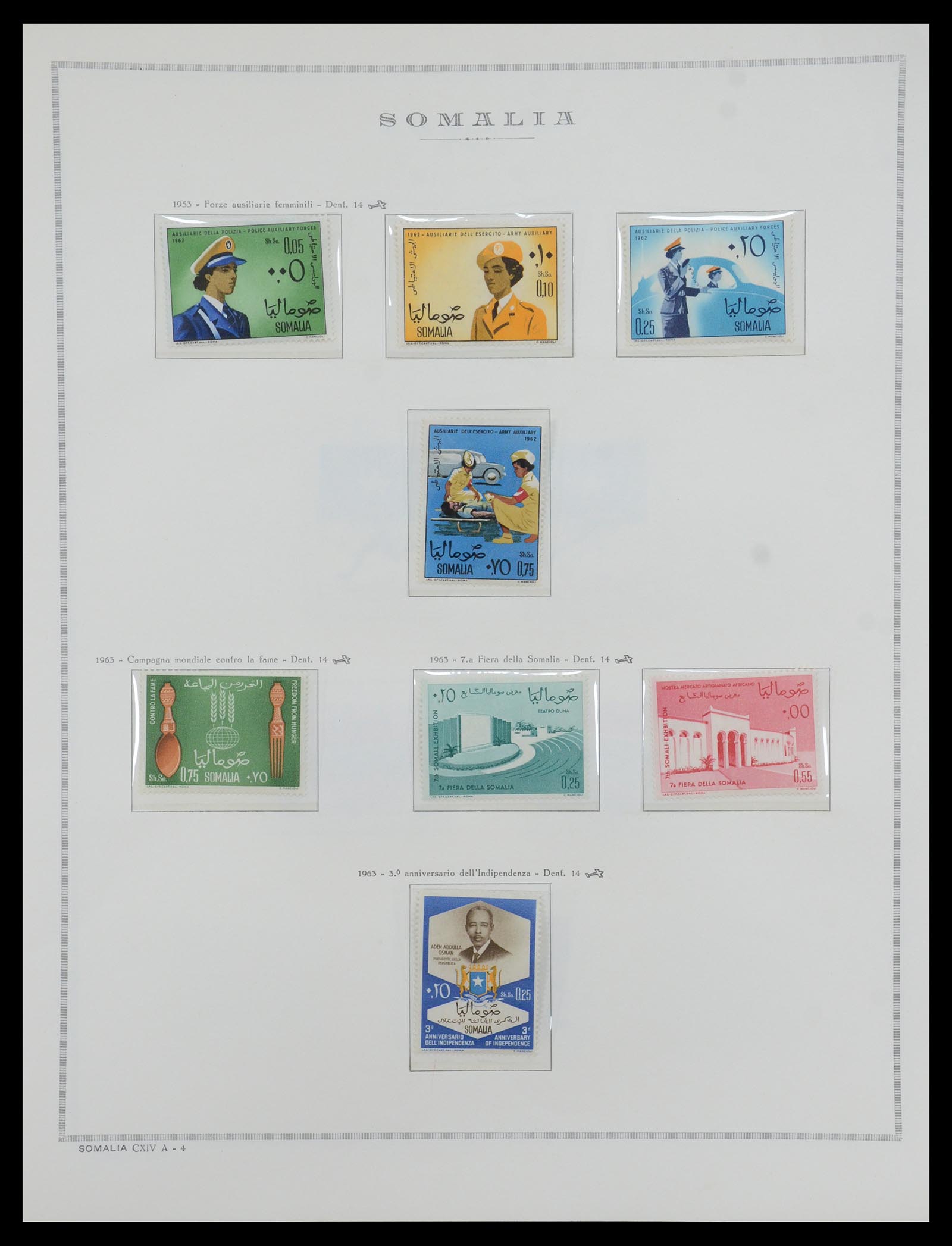 35328 080 - Postzegelverzameling 35328 Libië en Somalië 1952-1973.