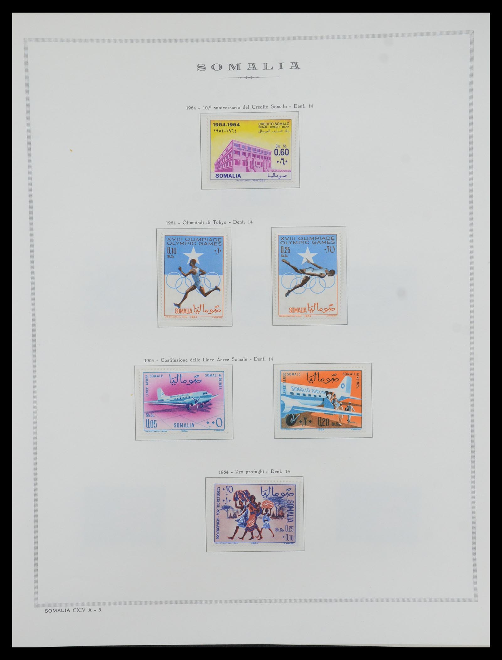 35328 081 - Postzegelverzameling 35328 Libië en Somalië 1952-1973.