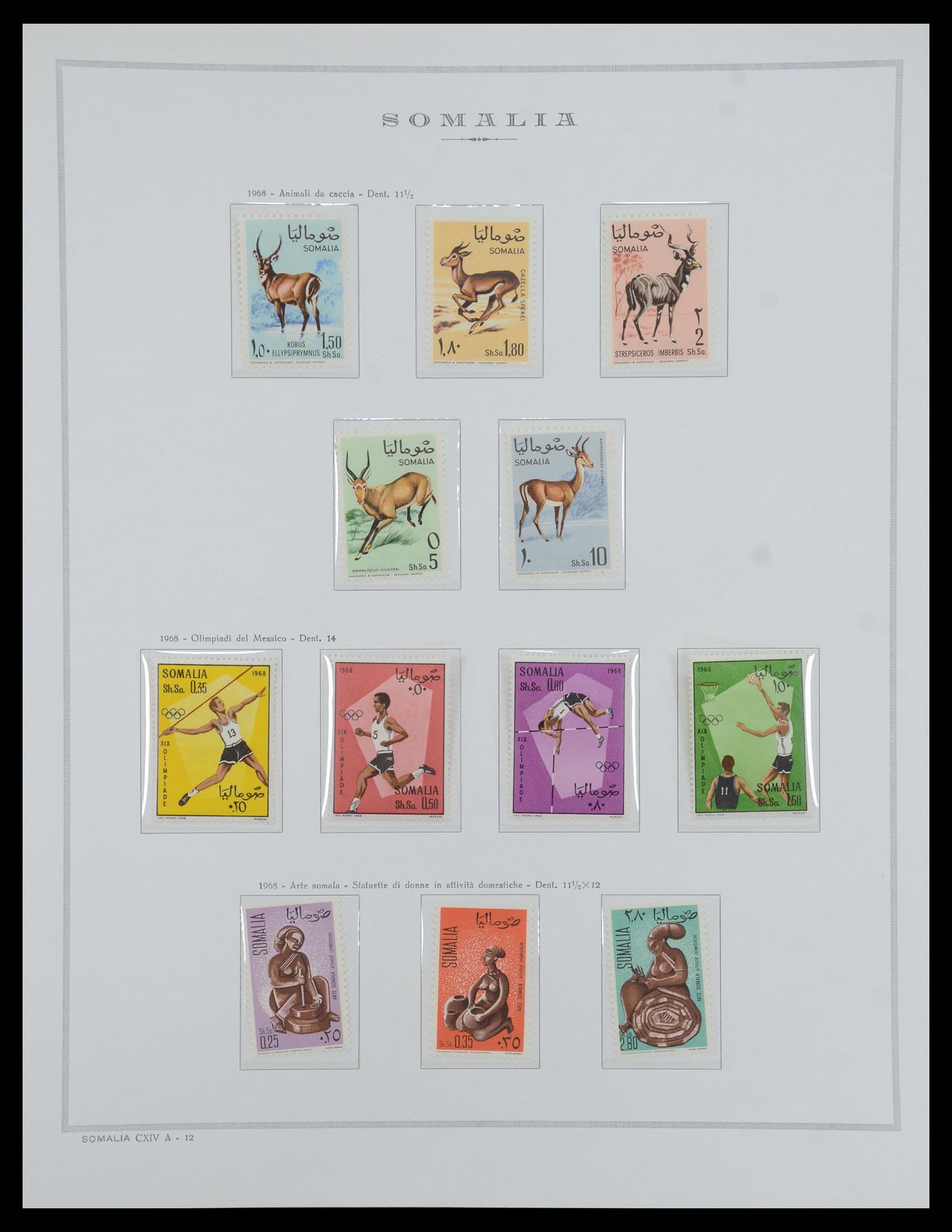 35328 088 - Postzegelverzameling 35328 Libië en Somalië 1952-1973.