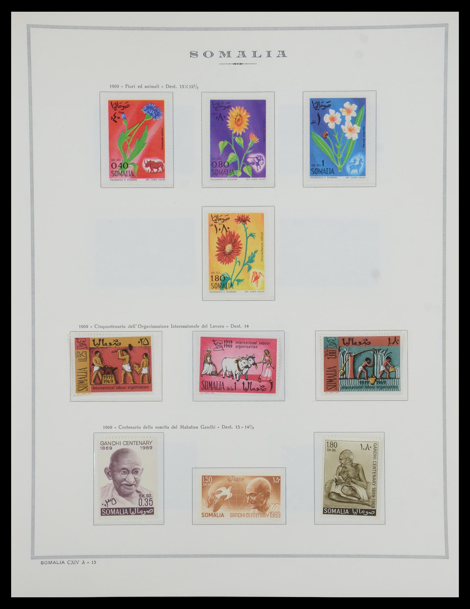 35328 089 - Postzegelverzameling 35328 Libië en Somalië 1952-1973.
