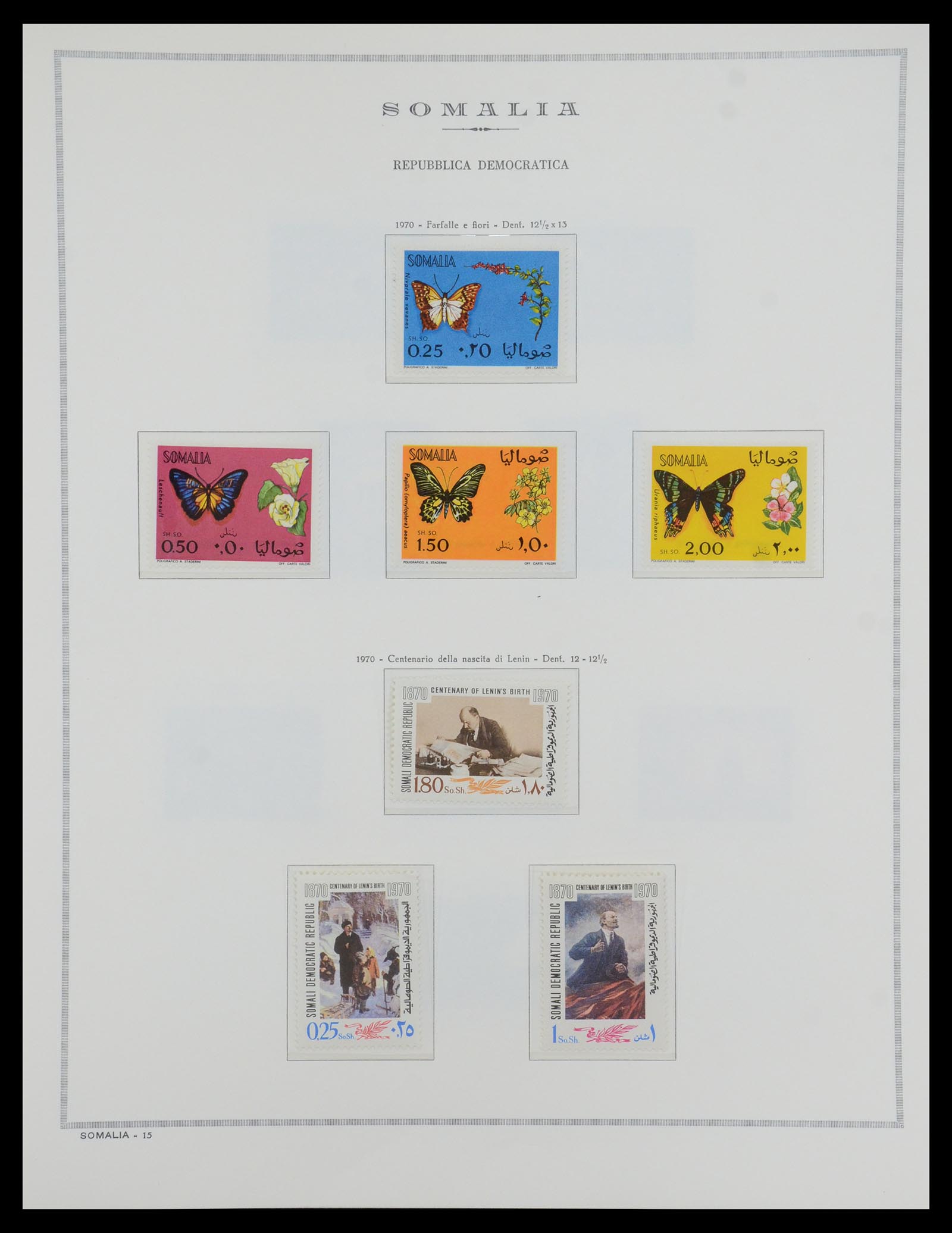 35328 091 - Postzegelverzameling 35328 Libië en Somalië 1952-1973.