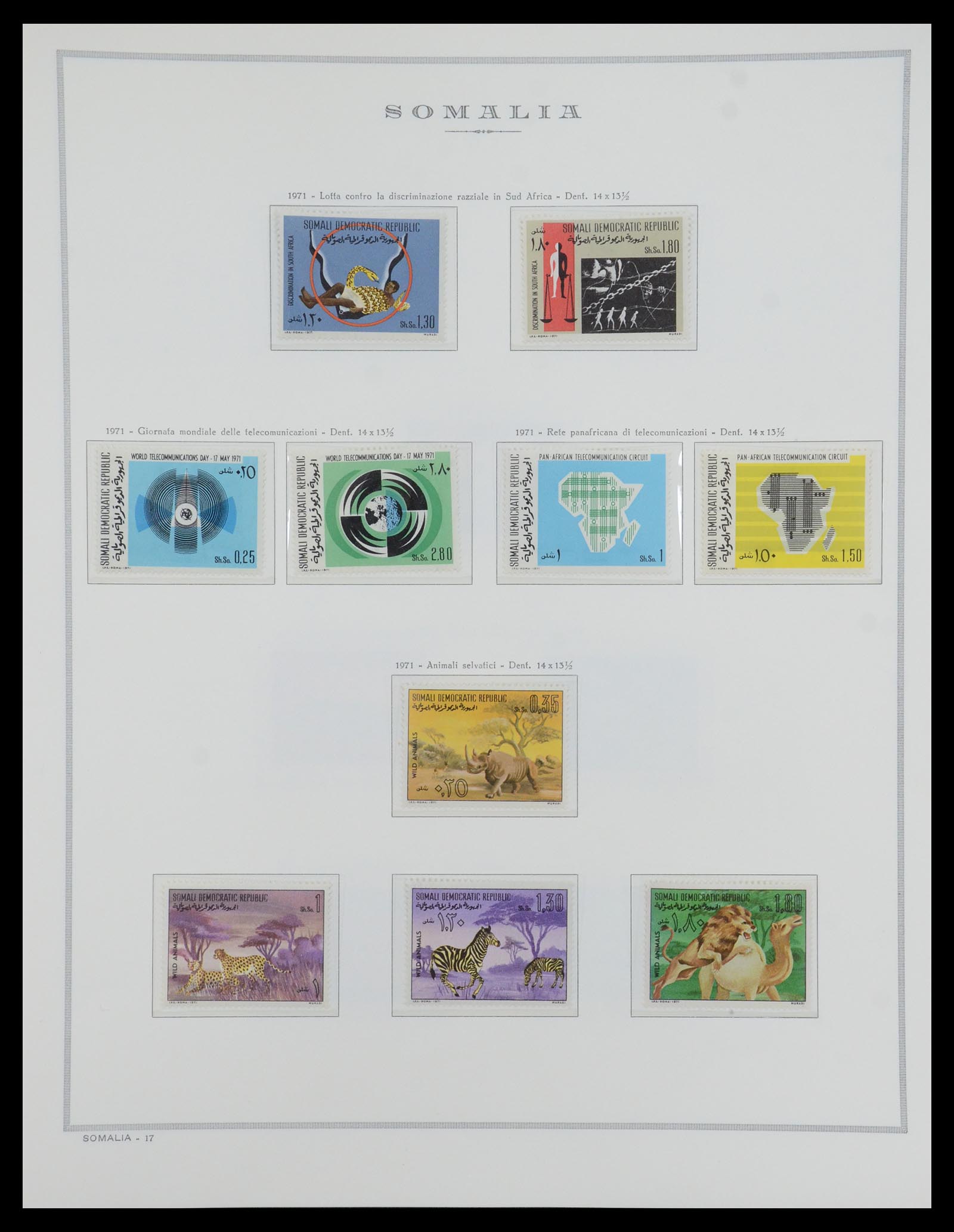 35328 093 - Postzegelverzameling 35328 Libië en Somalië 1952-1973.