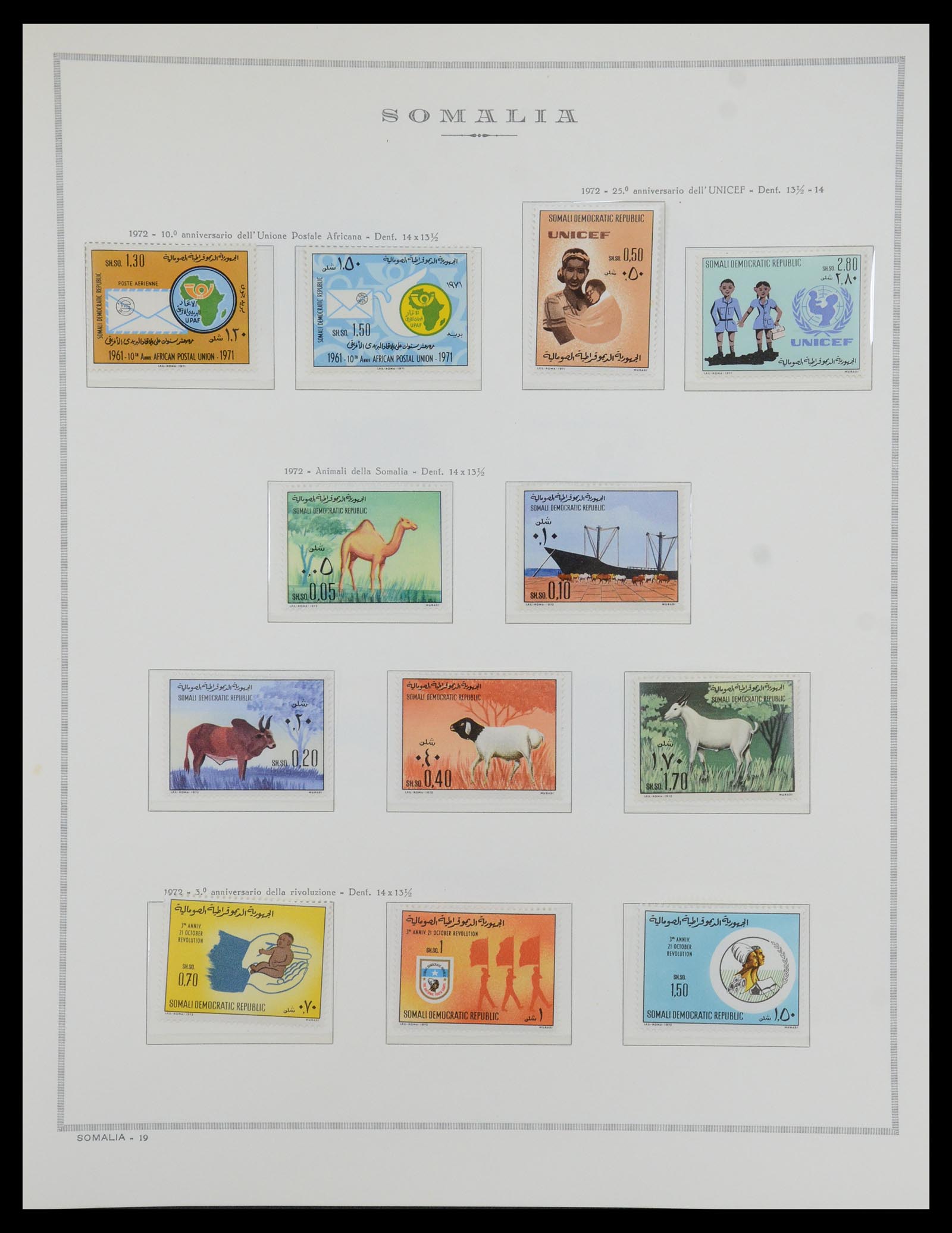 35328 095 - Postzegelverzameling 35328 Libië en Somalië 1952-1973.