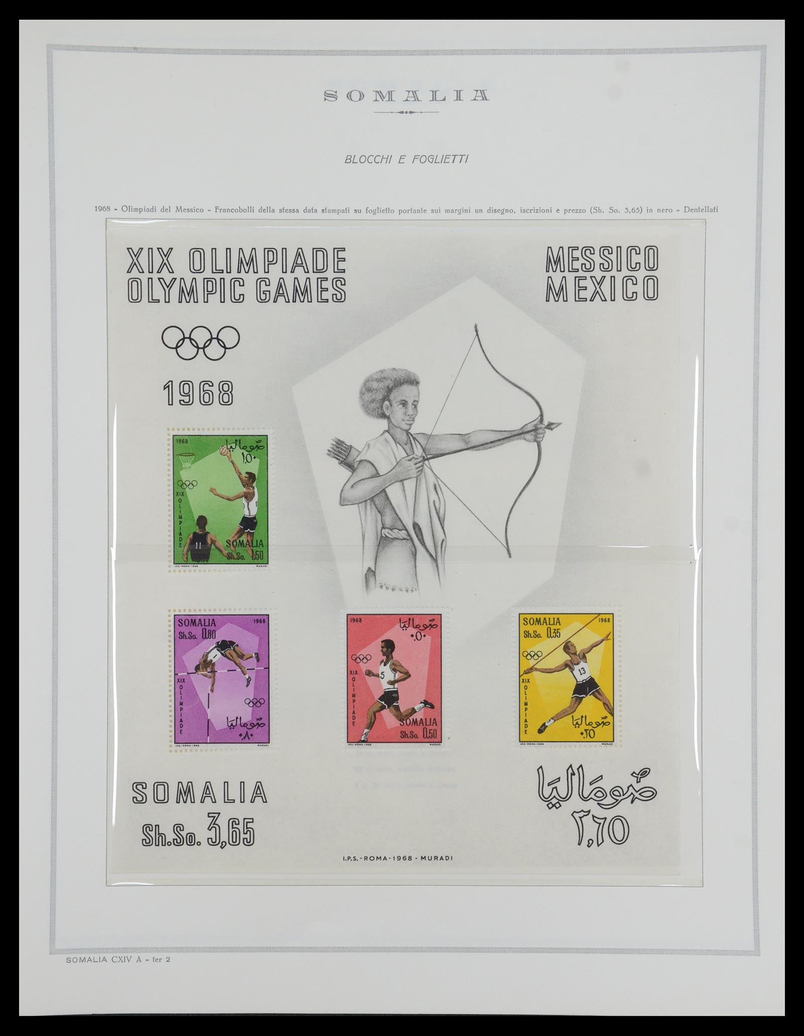 35328 098 - Postzegelverzameling 35328 Libië en Somalië 1952-1973.