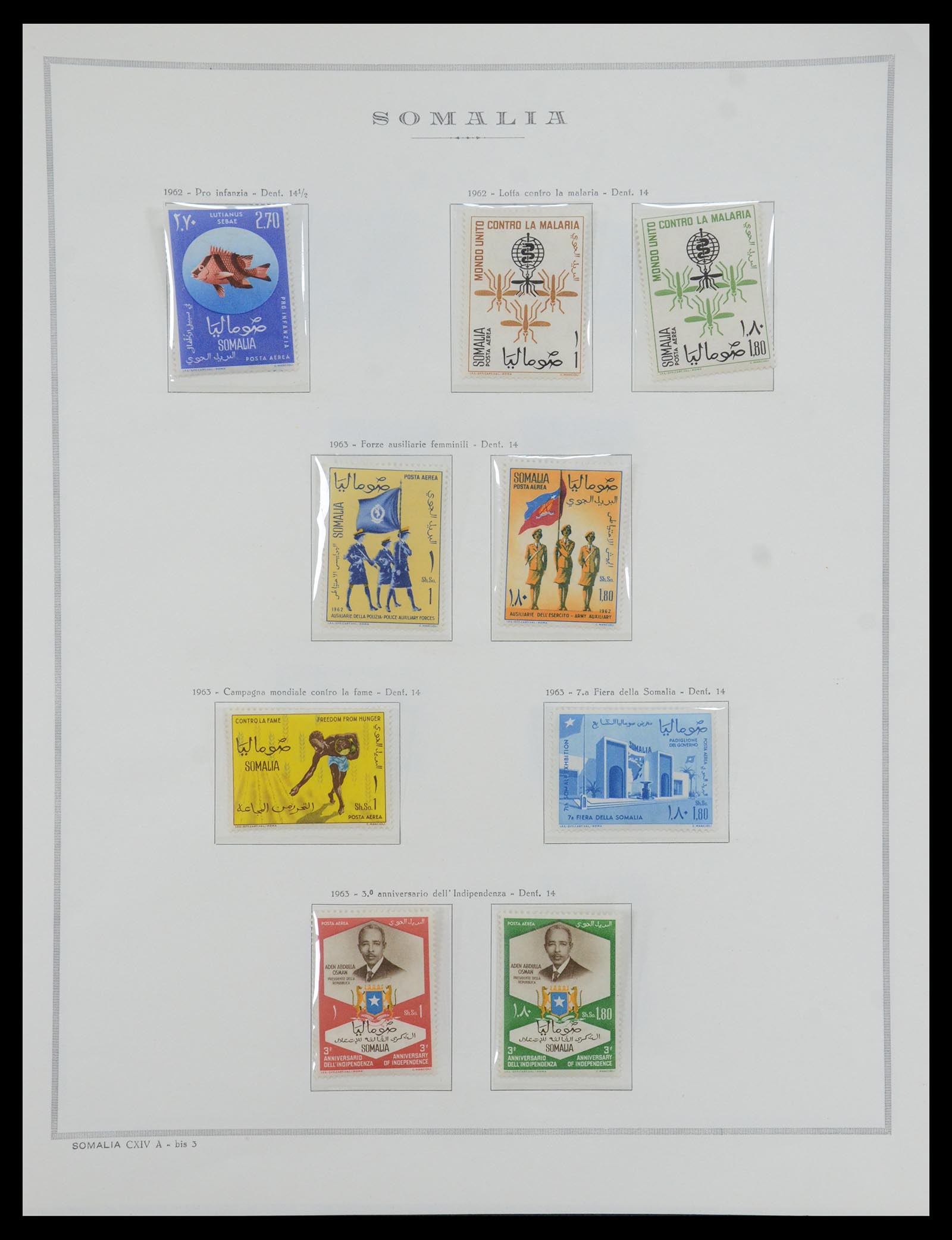 35328 102 - Postzegelverzameling 35328 Libië en Somalië 1952-1973.