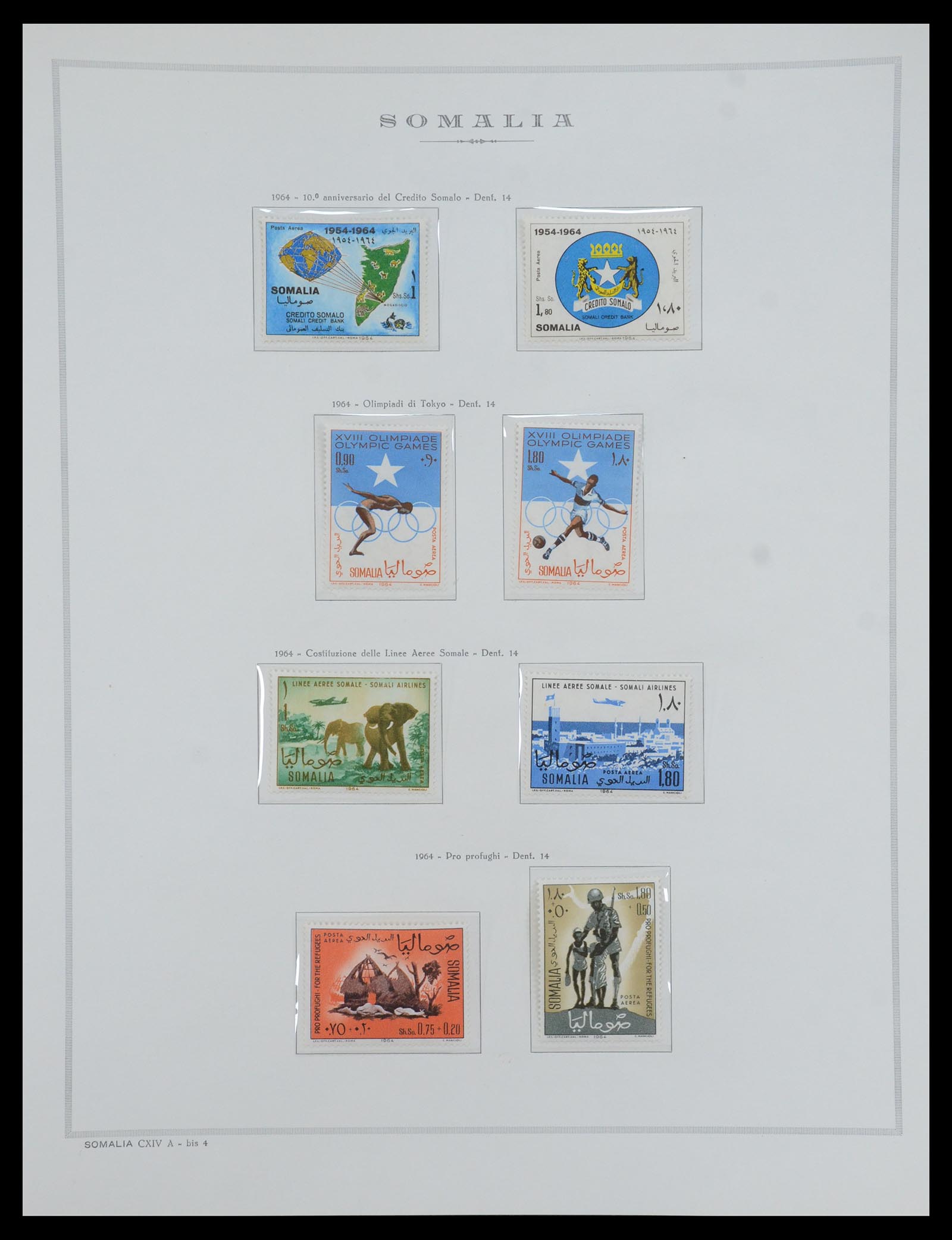35328 103 - Postzegelverzameling 35328 Libië en Somalië 1952-1973.