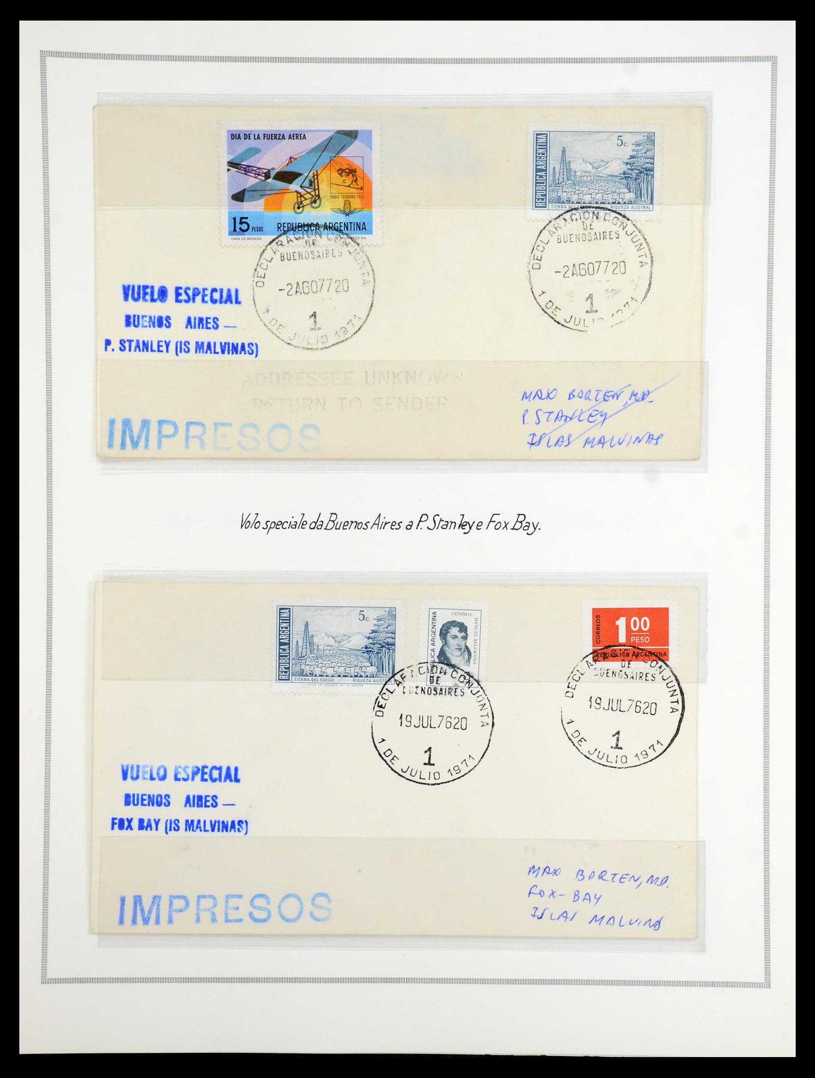 35333 002 - Postzegelverzameling 35333 Engelse gebieden brieven.