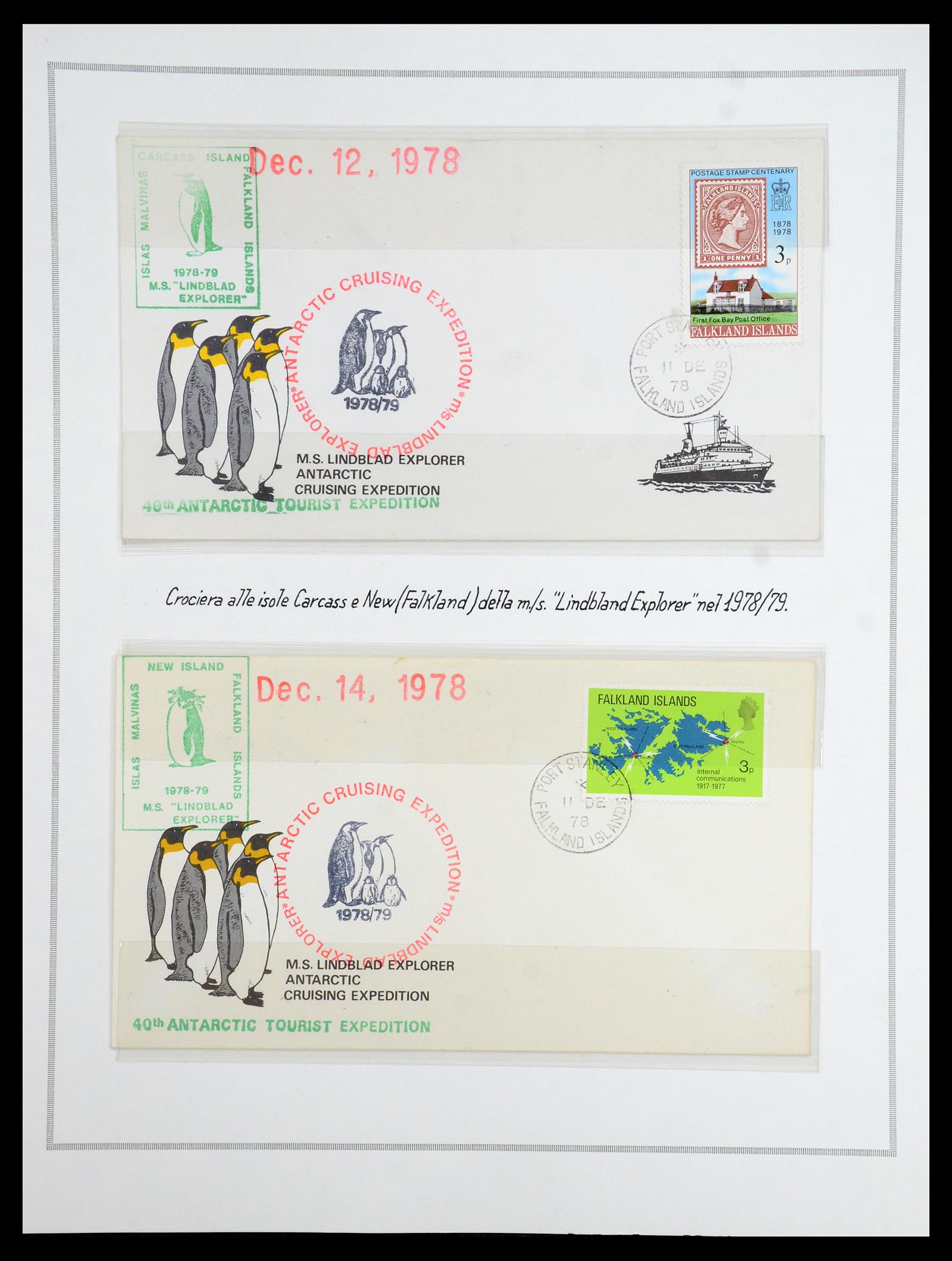35333 004 - Postzegelverzameling 35333 Engelse gebieden brieven.
