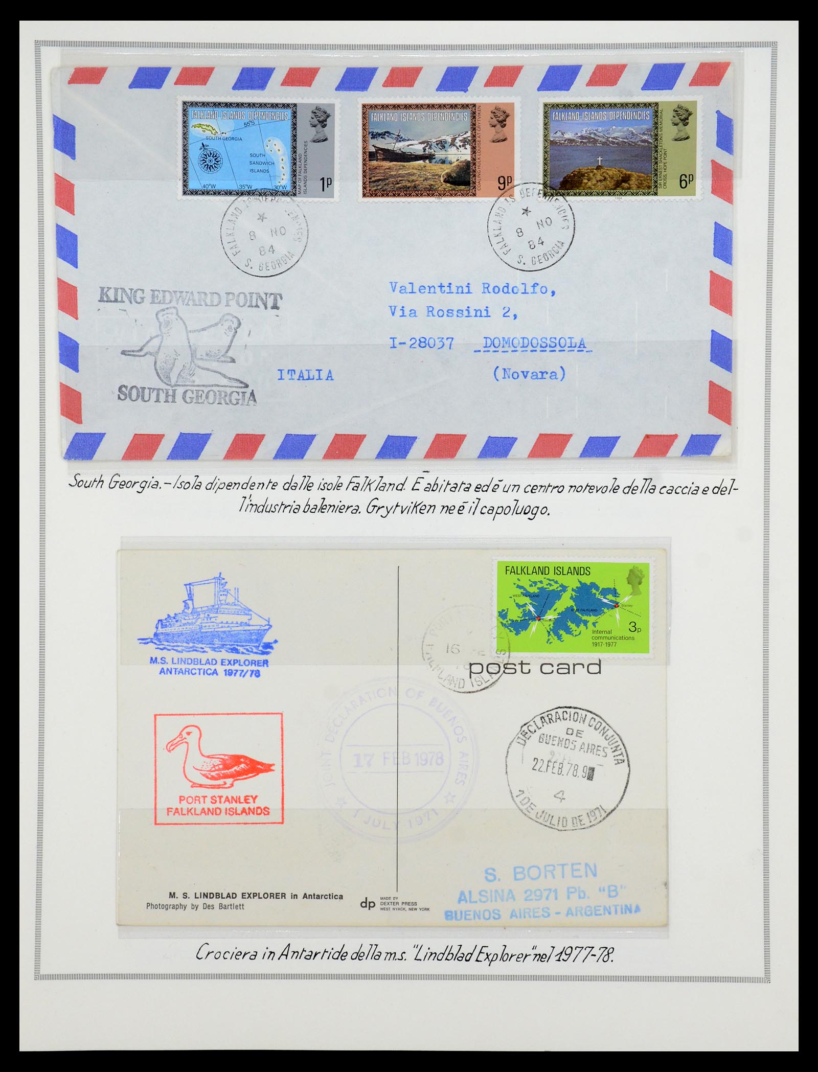 35333 005 - Postzegelverzameling 35333 Engelse gebieden brieven.