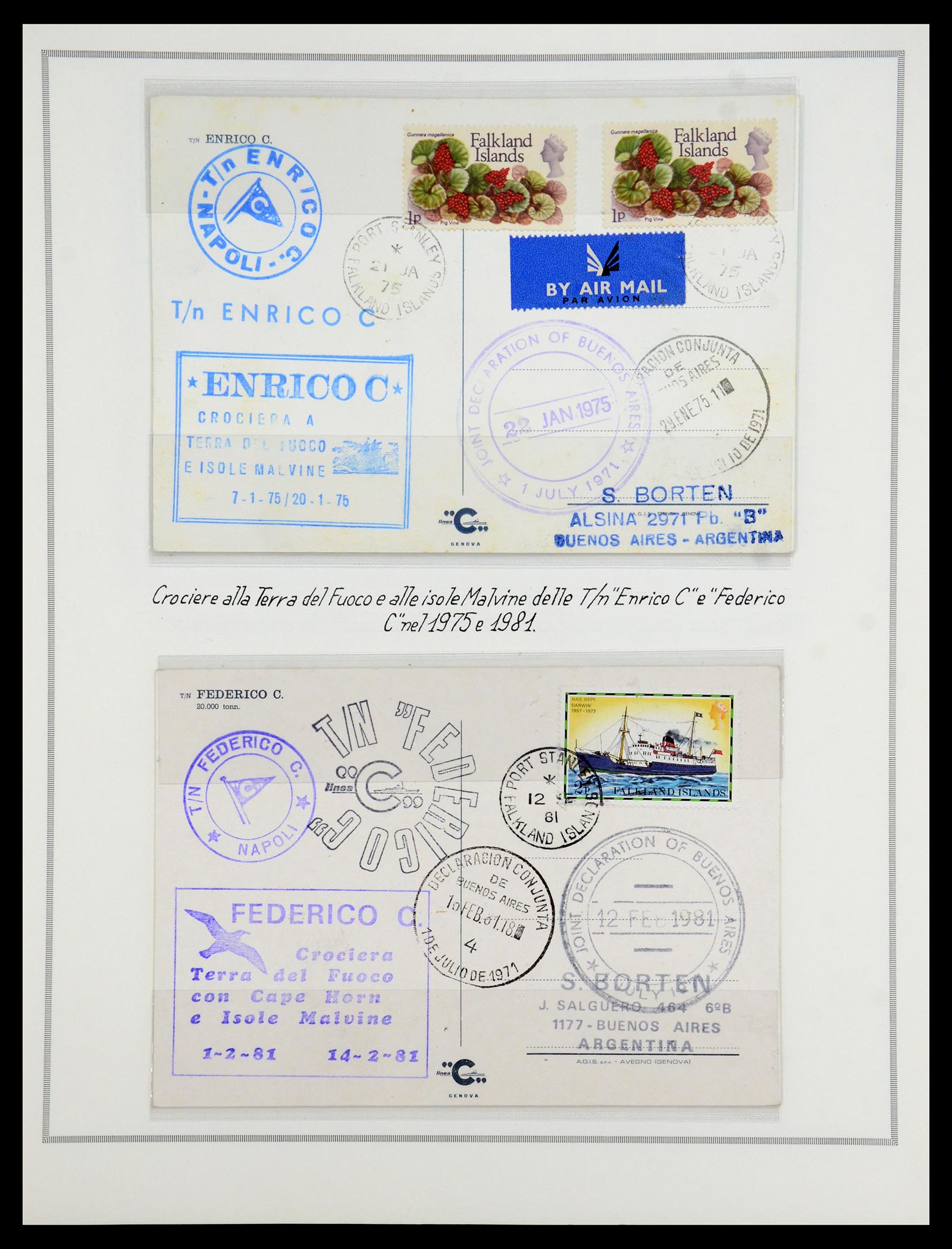 35333 006 - Postzegelverzameling 35333 Engelse gebieden brieven.