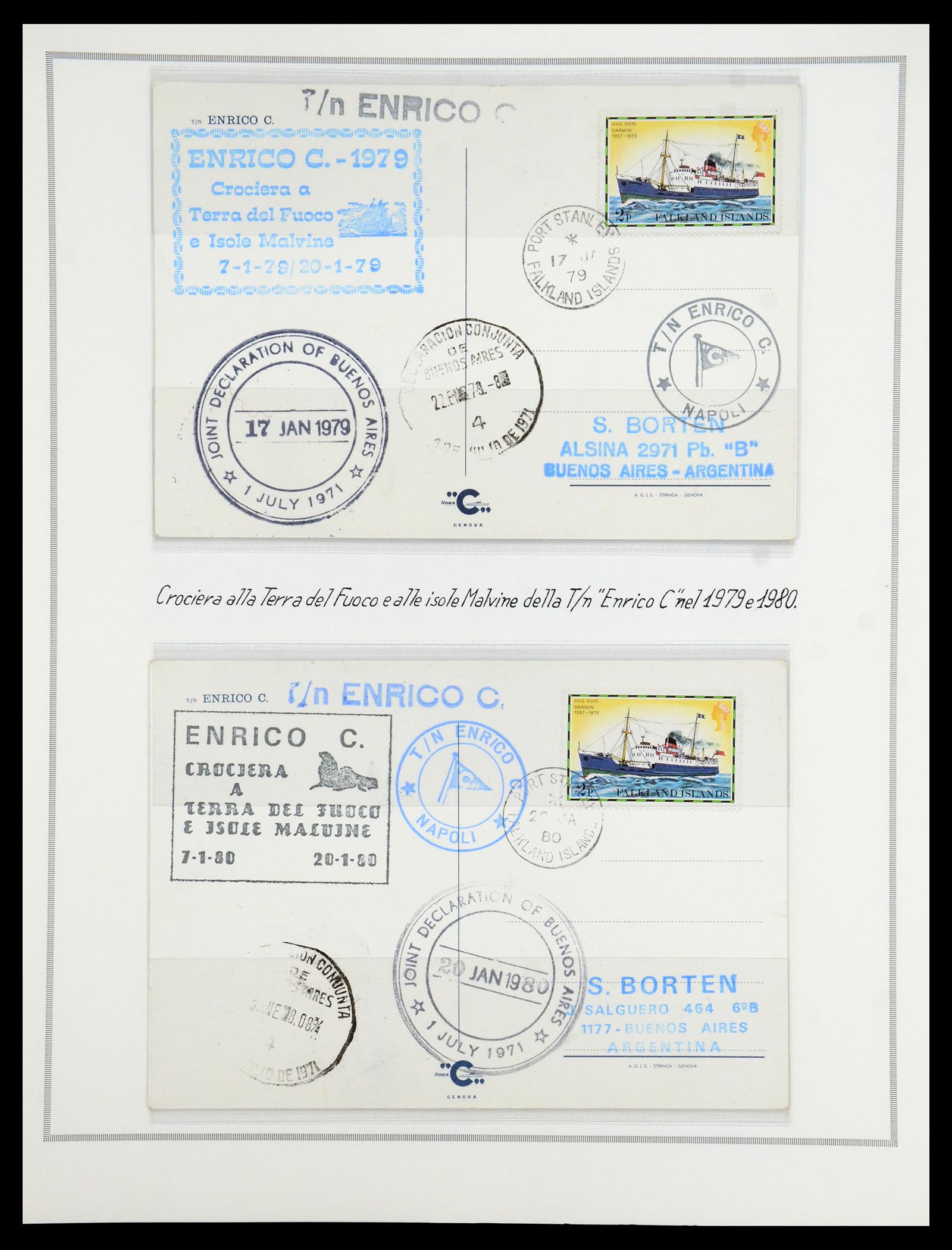 35333 008 - Postzegelverzameling 35333 Engelse gebieden brieven.