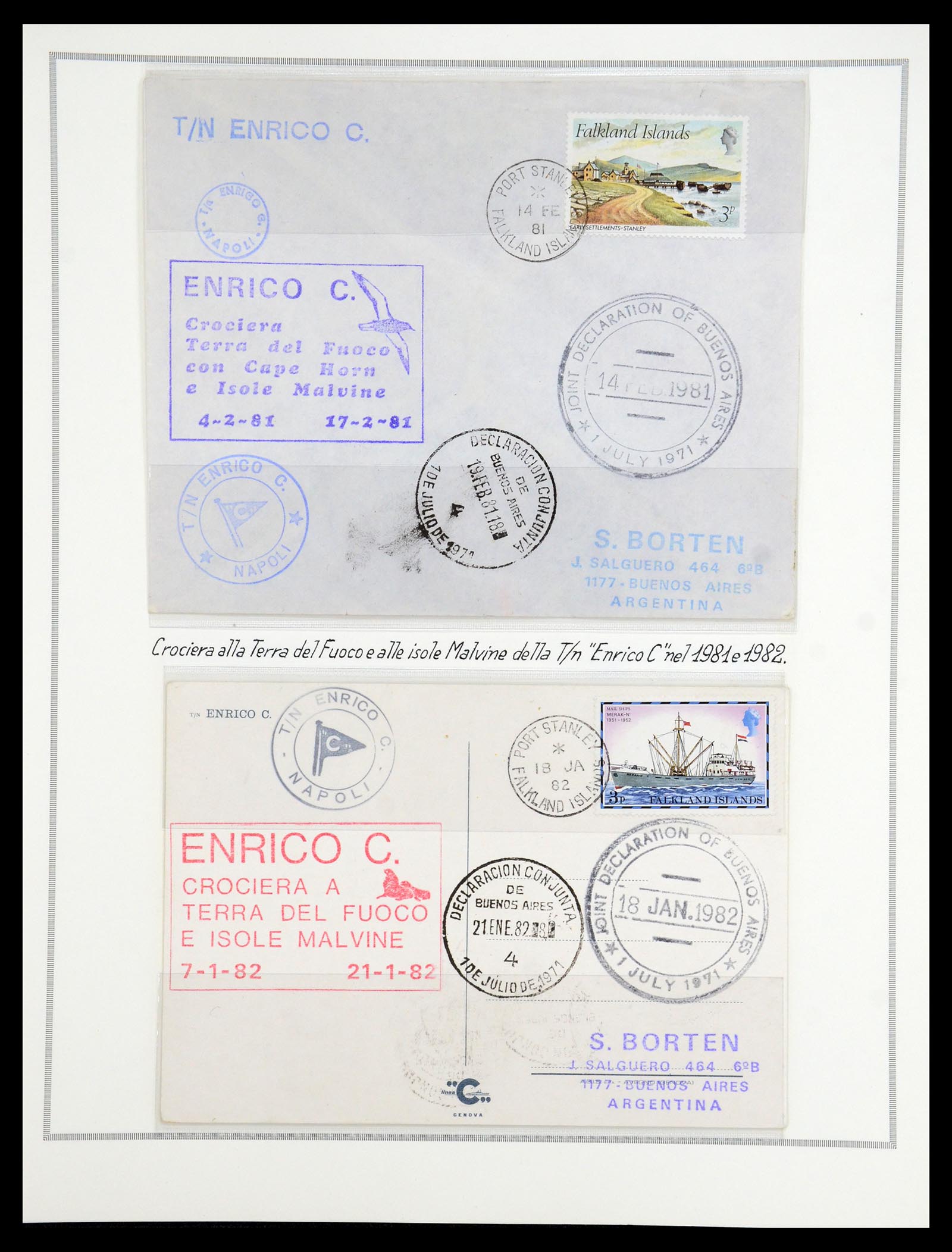 35333 009 - Postzegelverzameling 35333 Engelse gebieden brieven.