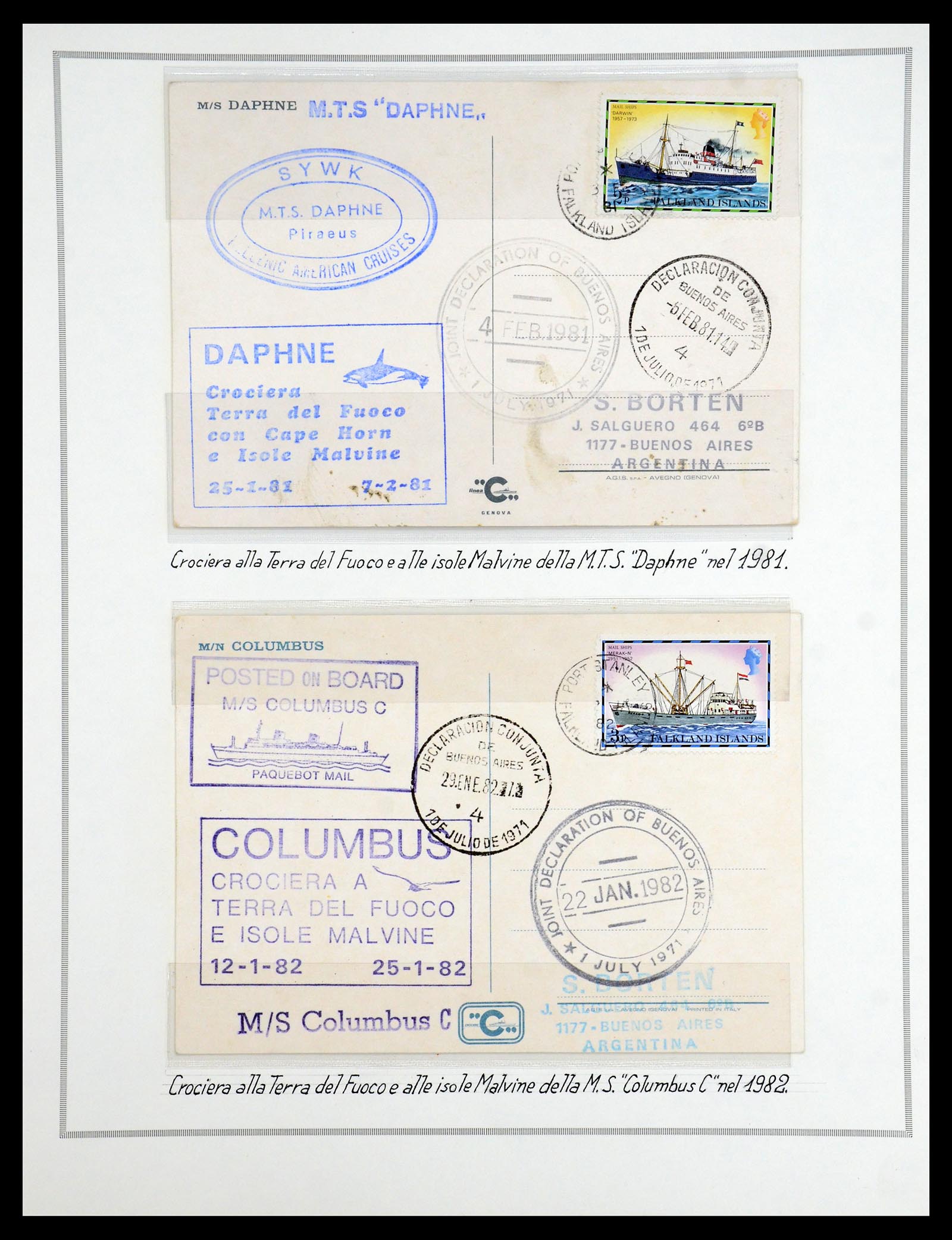 35333 010 - Postzegelverzameling 35333 Engelse gebieden brieven.