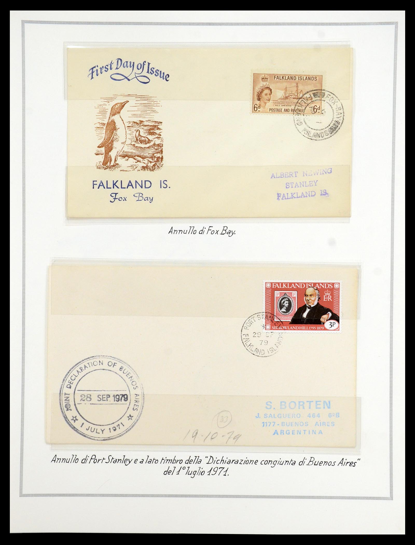 35333 011 - Postzegelverzameling 35333 Engelse gebieden brieven.