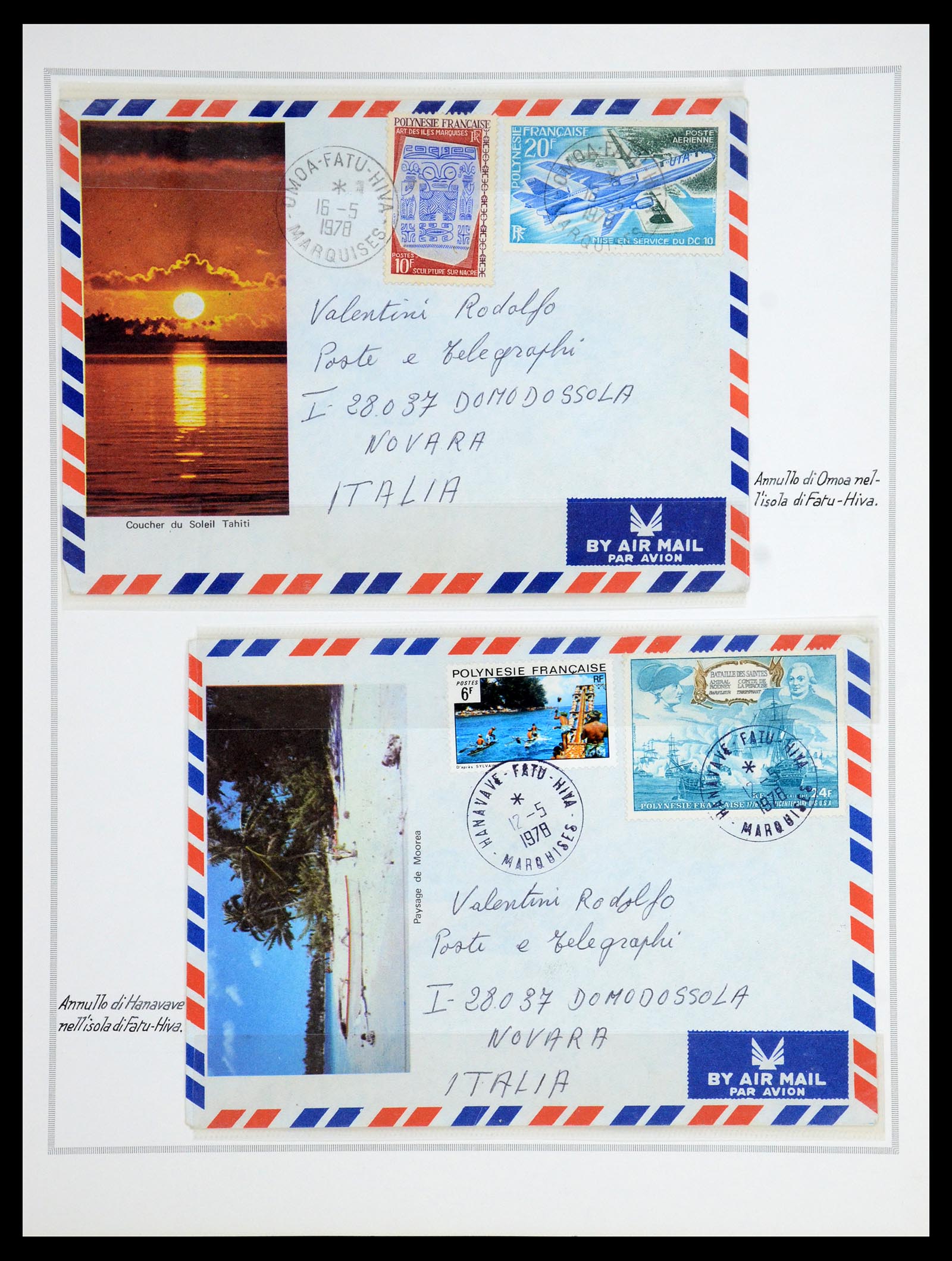 35333 028 - Postzegelverzameling 35333 Engelse gebieden brieven.
