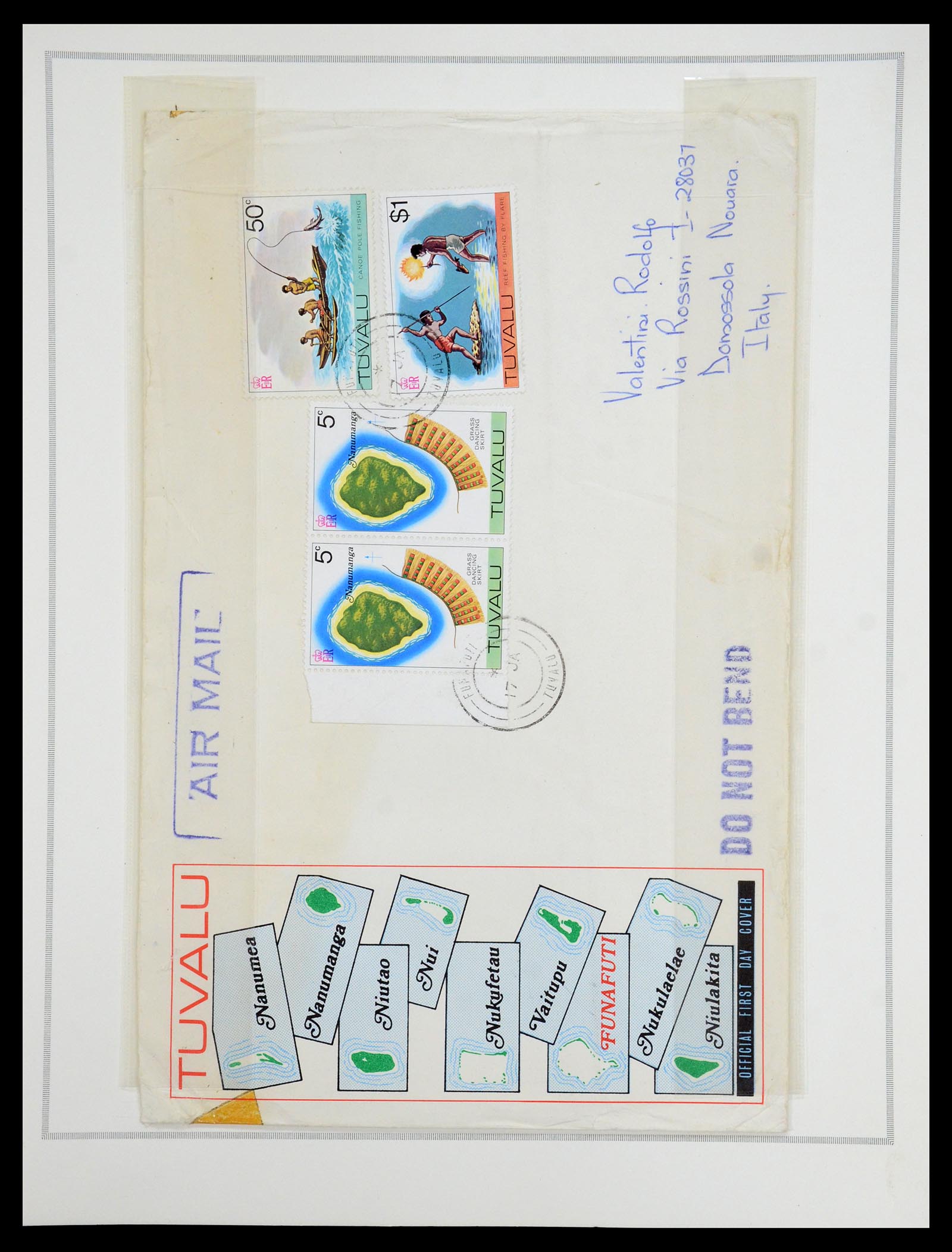 35333 043 - Postzegelverzameling 35333 Engelse gebieden brieven.