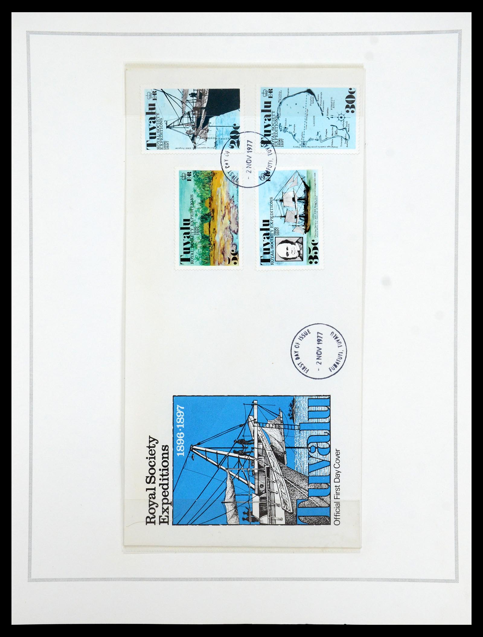 35333 044 - Postzegelverzameling 35333 Engelse gebieden brieven.