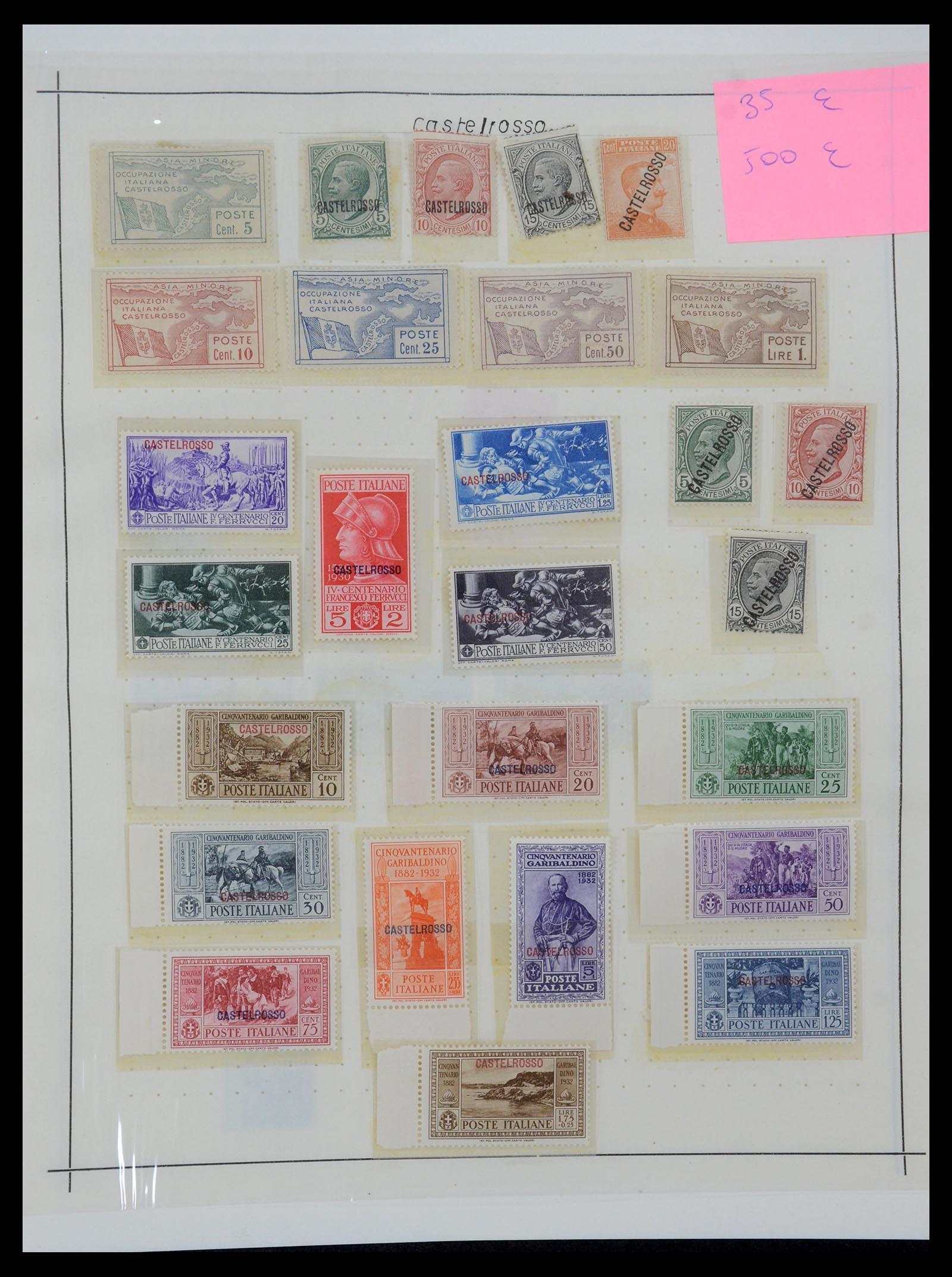 35335 027 - Postzegelverzameling 35335 Italiaanse gebieden, bezettingen, koloniën