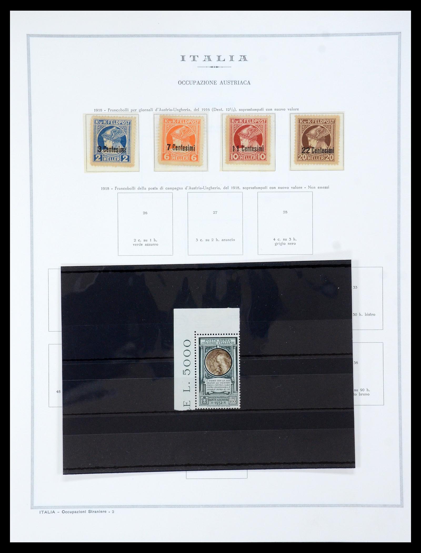 35335 053 - Postzegelverzameling 35335 Italiaanse gebieden, bezettingen, koloniën