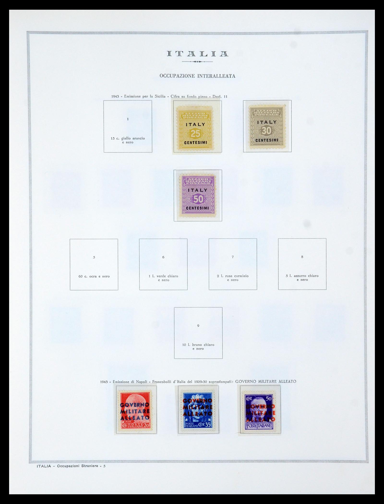 35335 054 - Stamp Collection 35335 Italian territories, occupations, colonies 1874-1