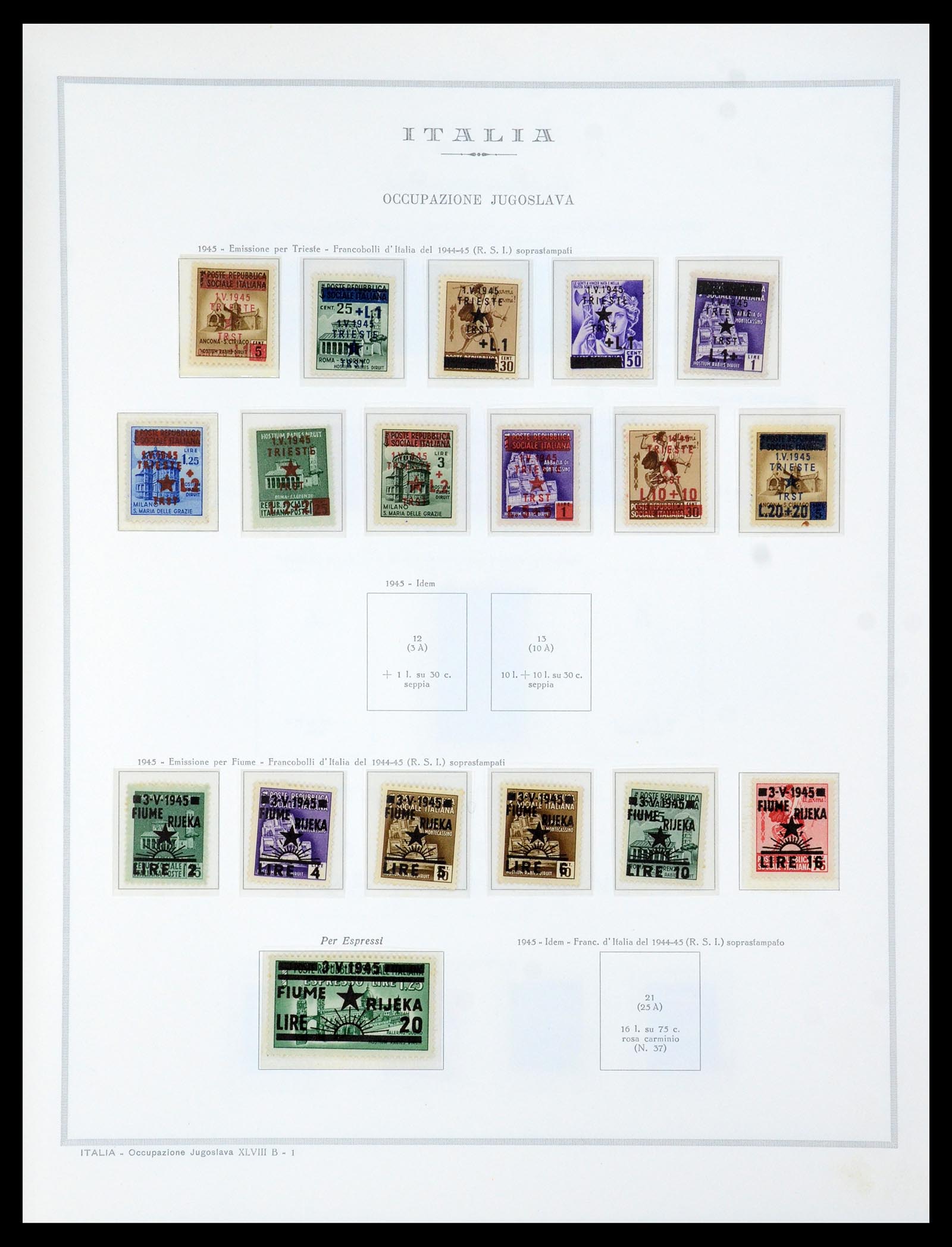 35335 058 - Stamp Collection 35335 Italian territories, occupations, colonies 1874-1