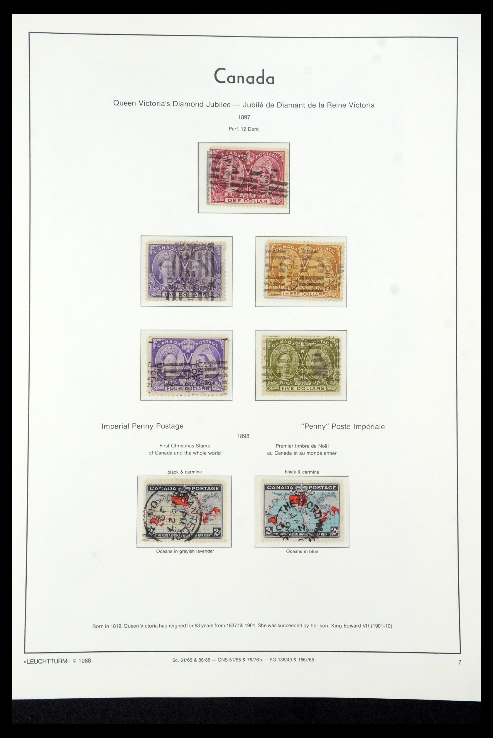 35336 039 - Postzegelverzameling 35336 Canada en provincies 1851-1995.