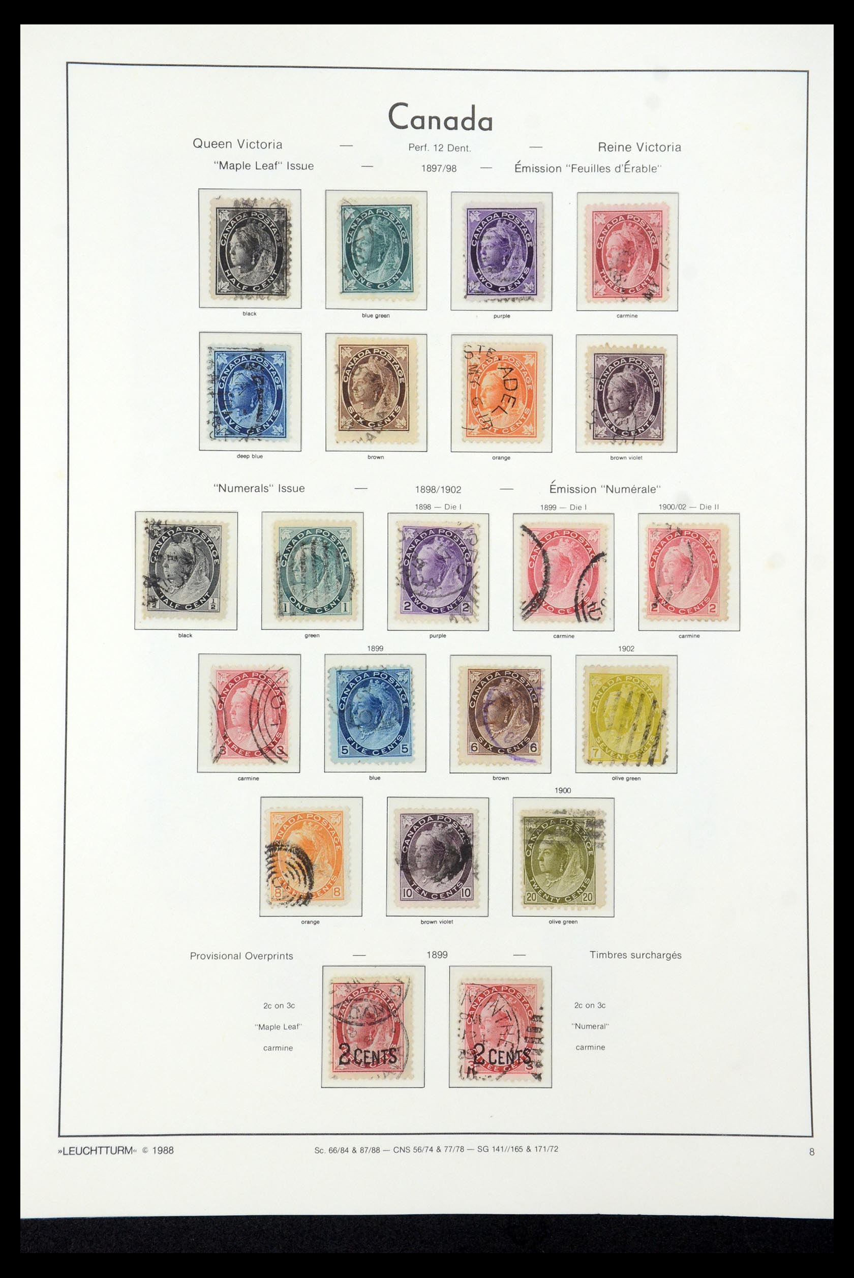 35336 041 - Postzegelverzameling 35336 Canada en provincies 1851-1995.