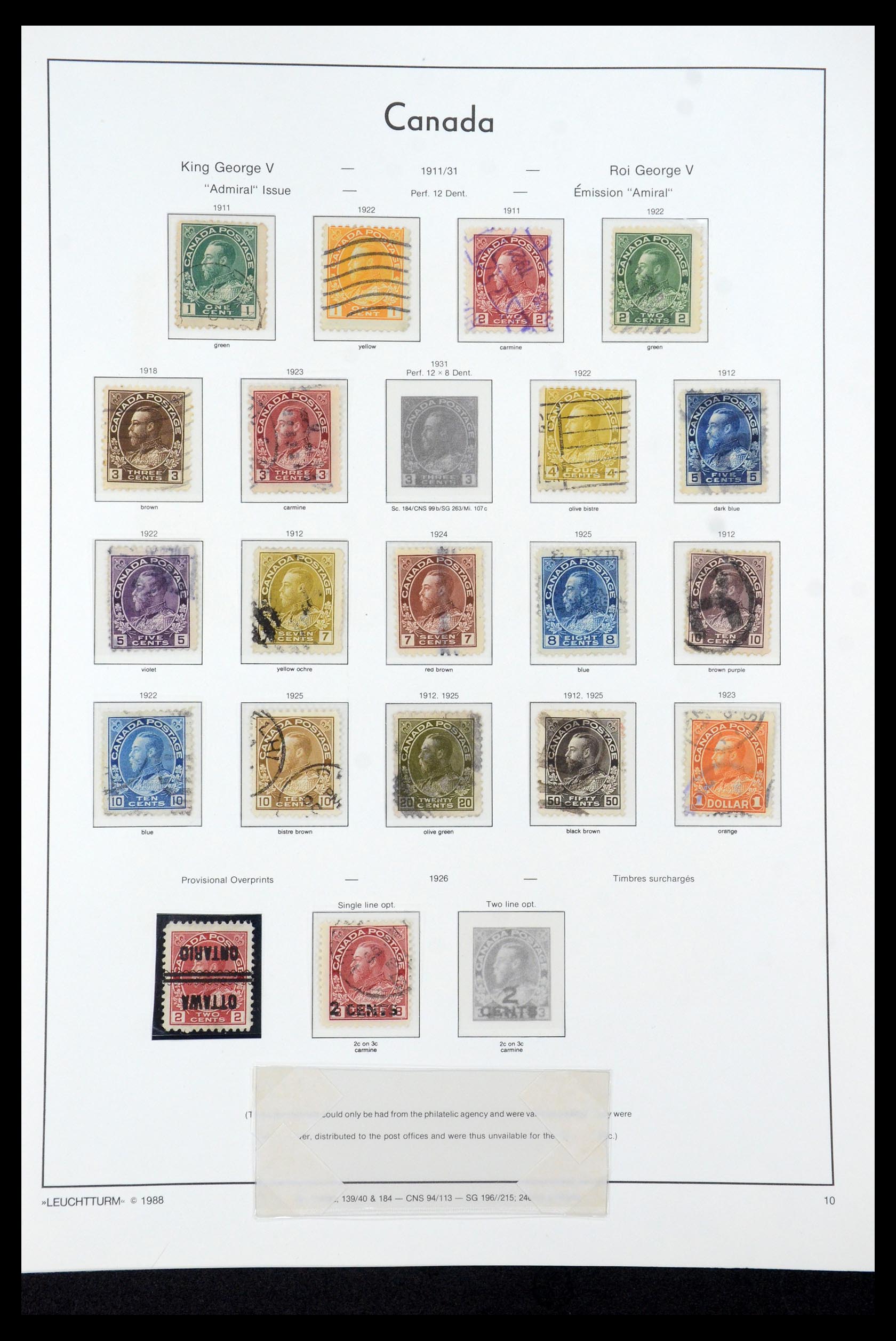 35336 045 - Postzegelverzameling 35336 Canada en provincies 1851-1995.