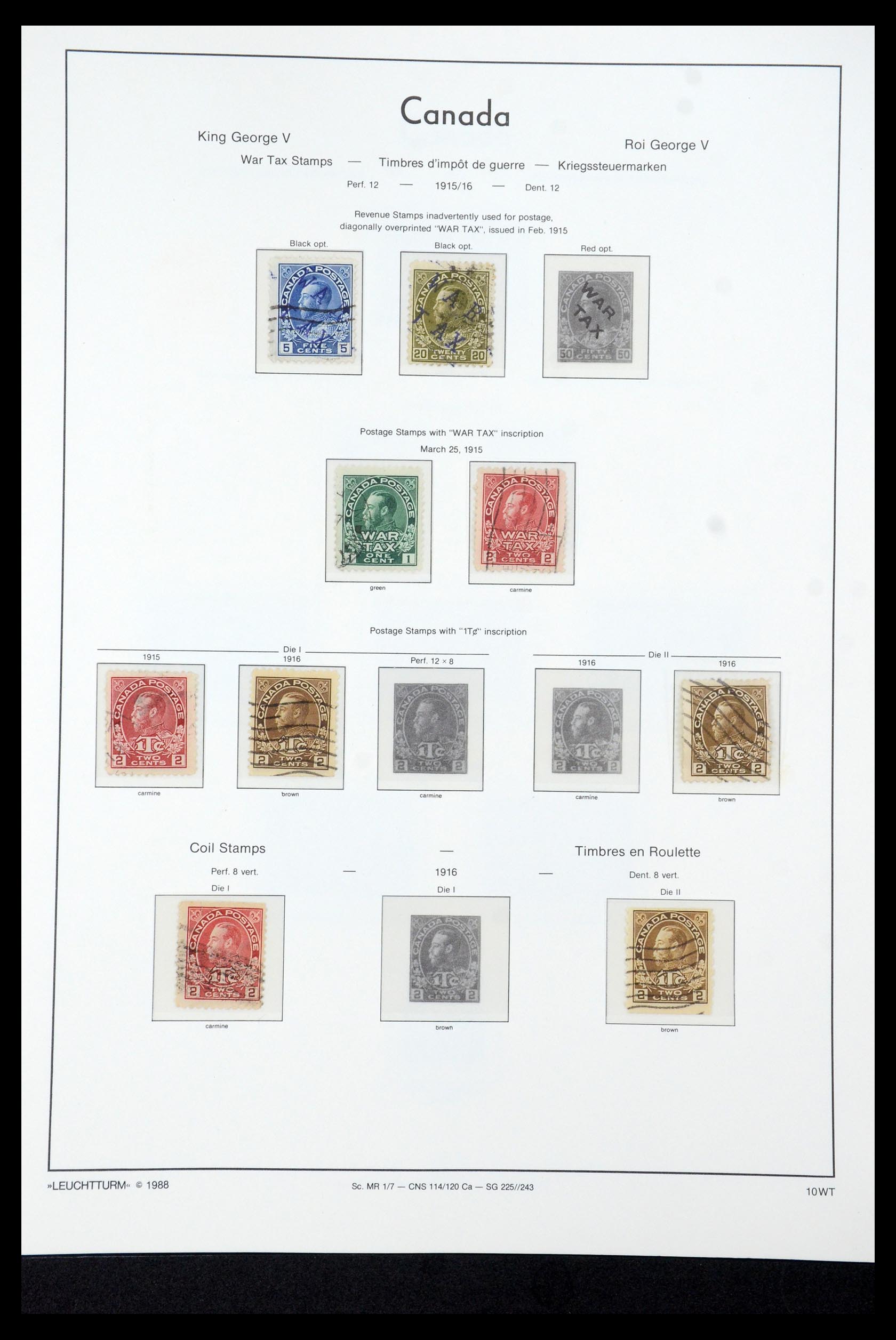 35336 049 - Postzegelverzameling 35336 Canada en provincies 1851-1995.
