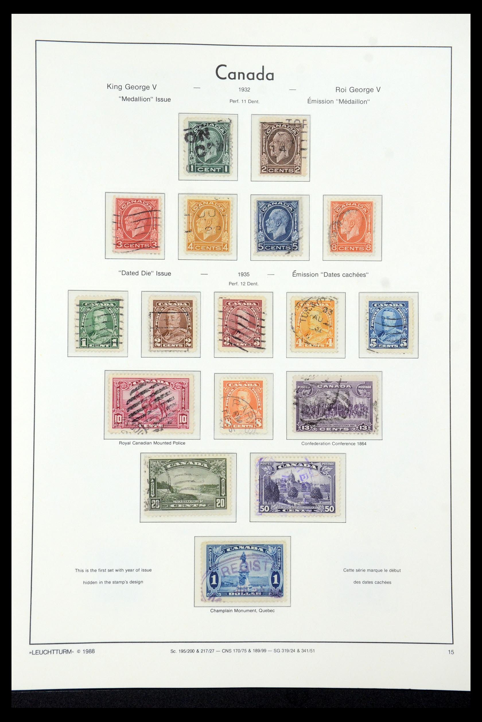 35336 058 - Postzegelverzameling 35336 Canada en provincies 1851-1995.