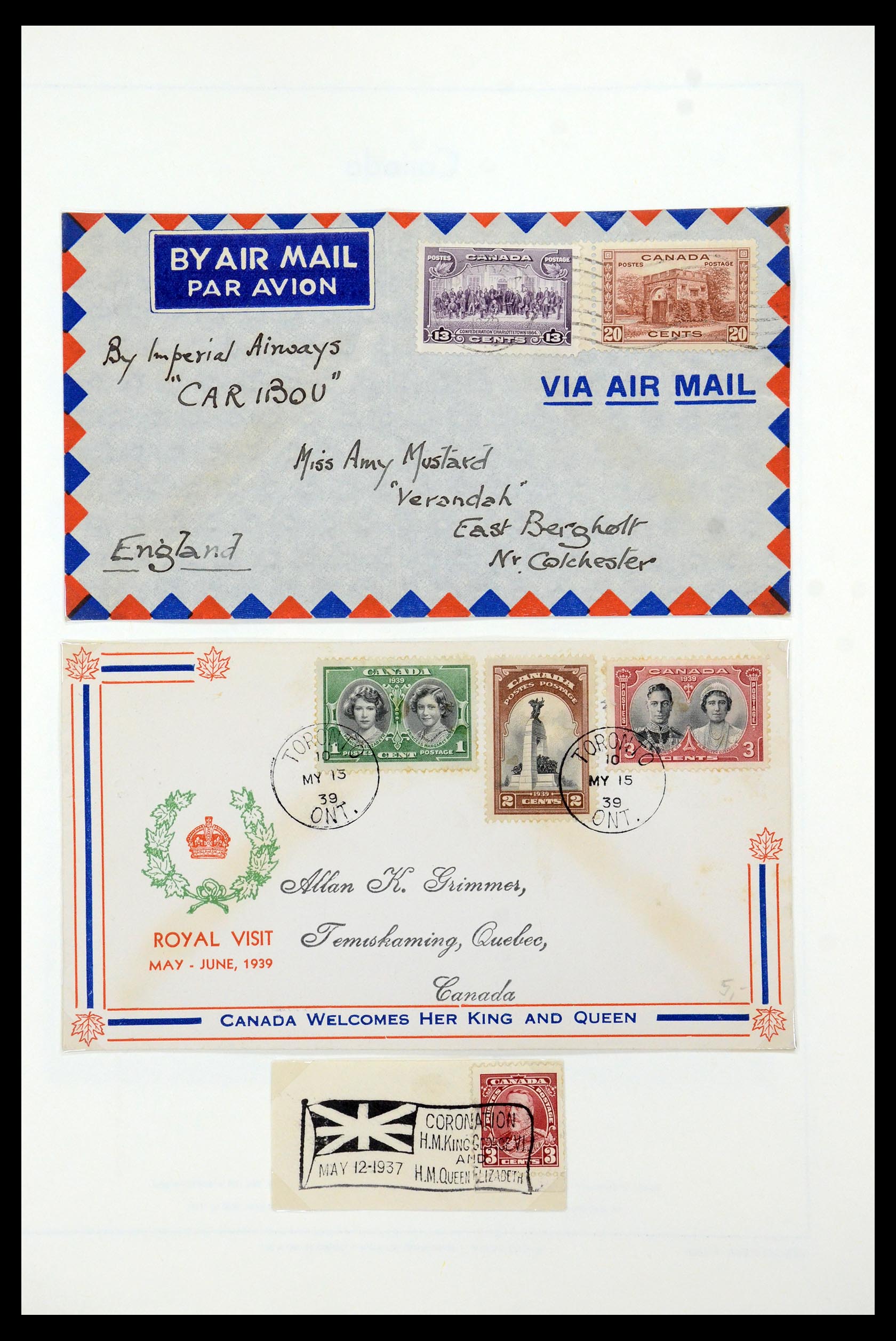 35336 063 - Postzegelverzameling 35336 Canada en provincies 1851-1995.