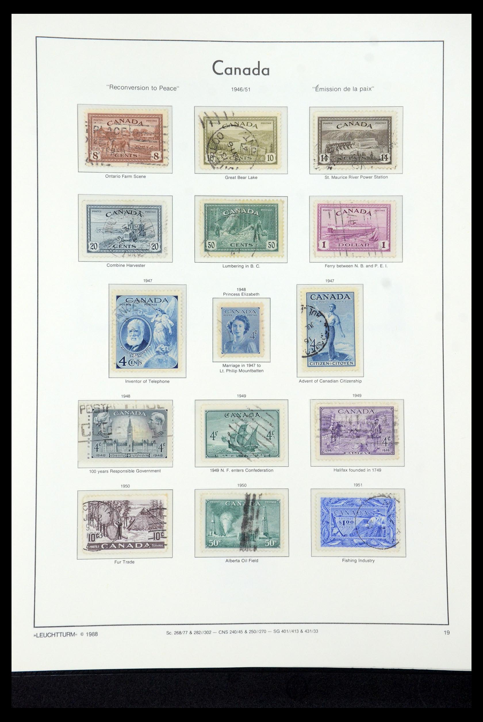 35336 070 - Postzegelverzameling 35336 Canada en provincies 1851-1995.