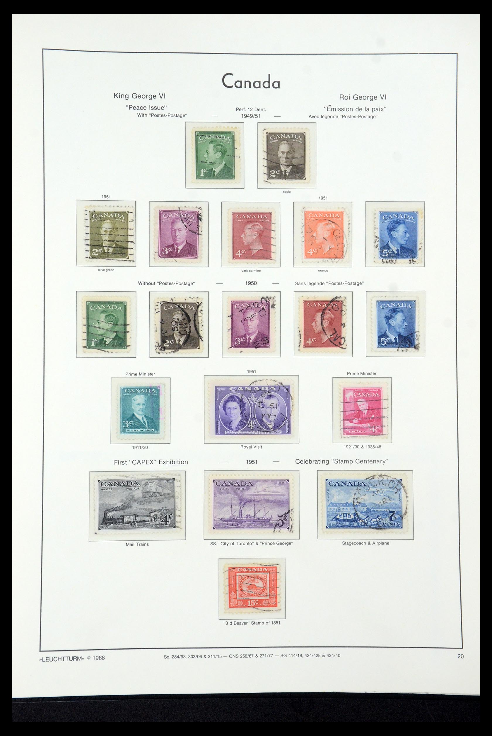 35336 072 - Postzegelverzameling 35336 Canada en provincies 1851-1995.