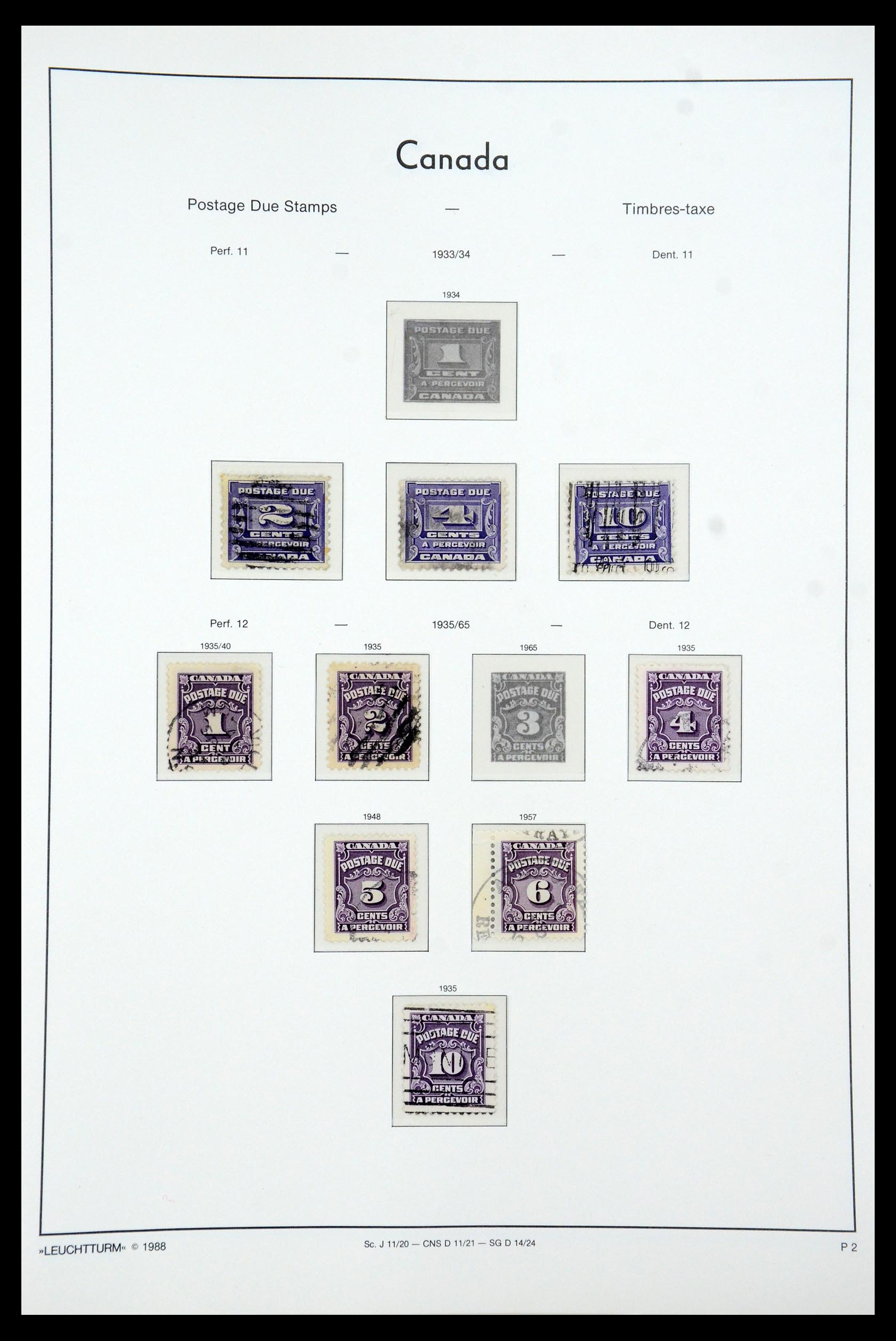 35336 084 - Postzegelverzameling 35336 Canada en provincies 1851-1995.