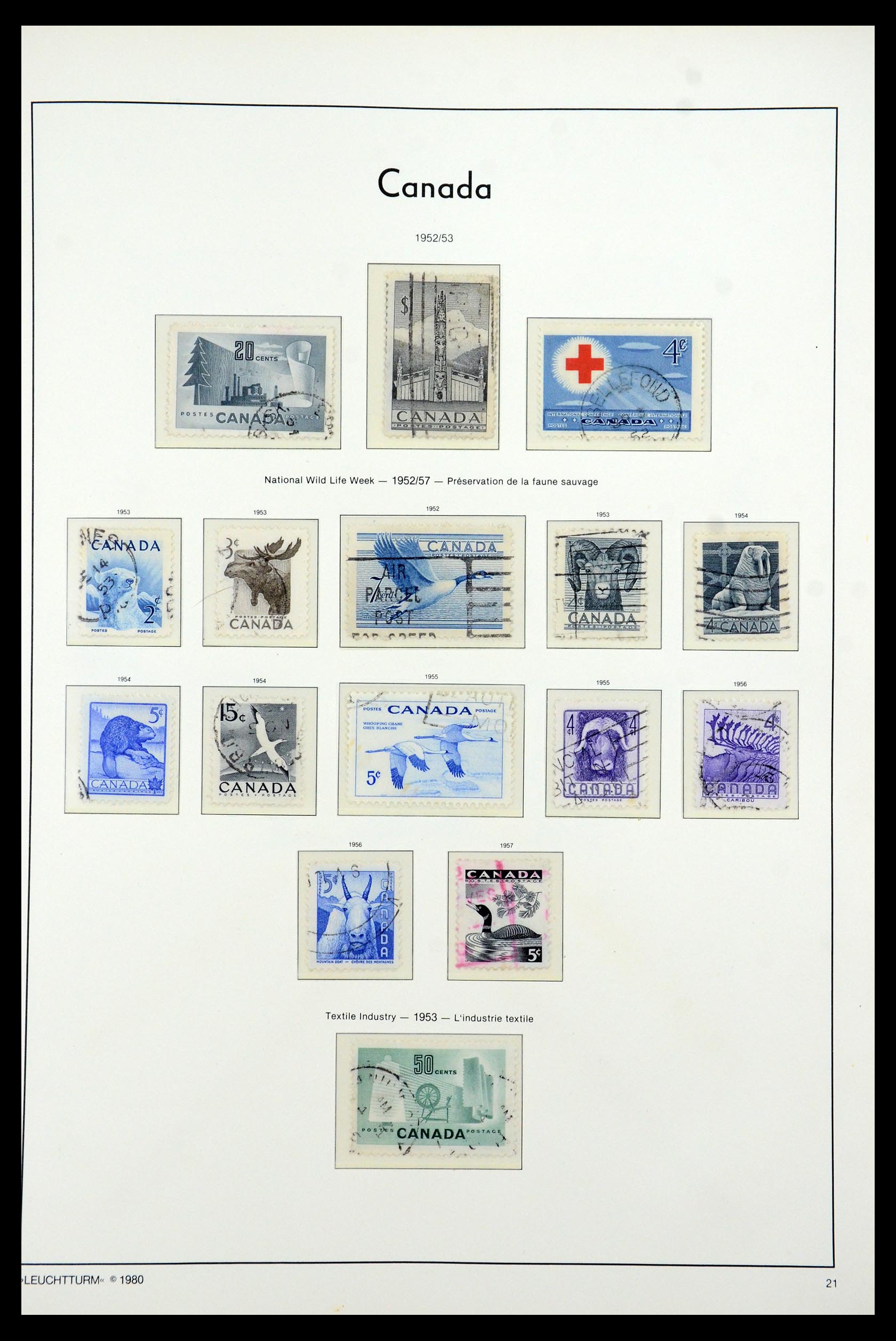 35336 087 - Postzegelverzameling 35336 Canada en provincies 1851-1995.