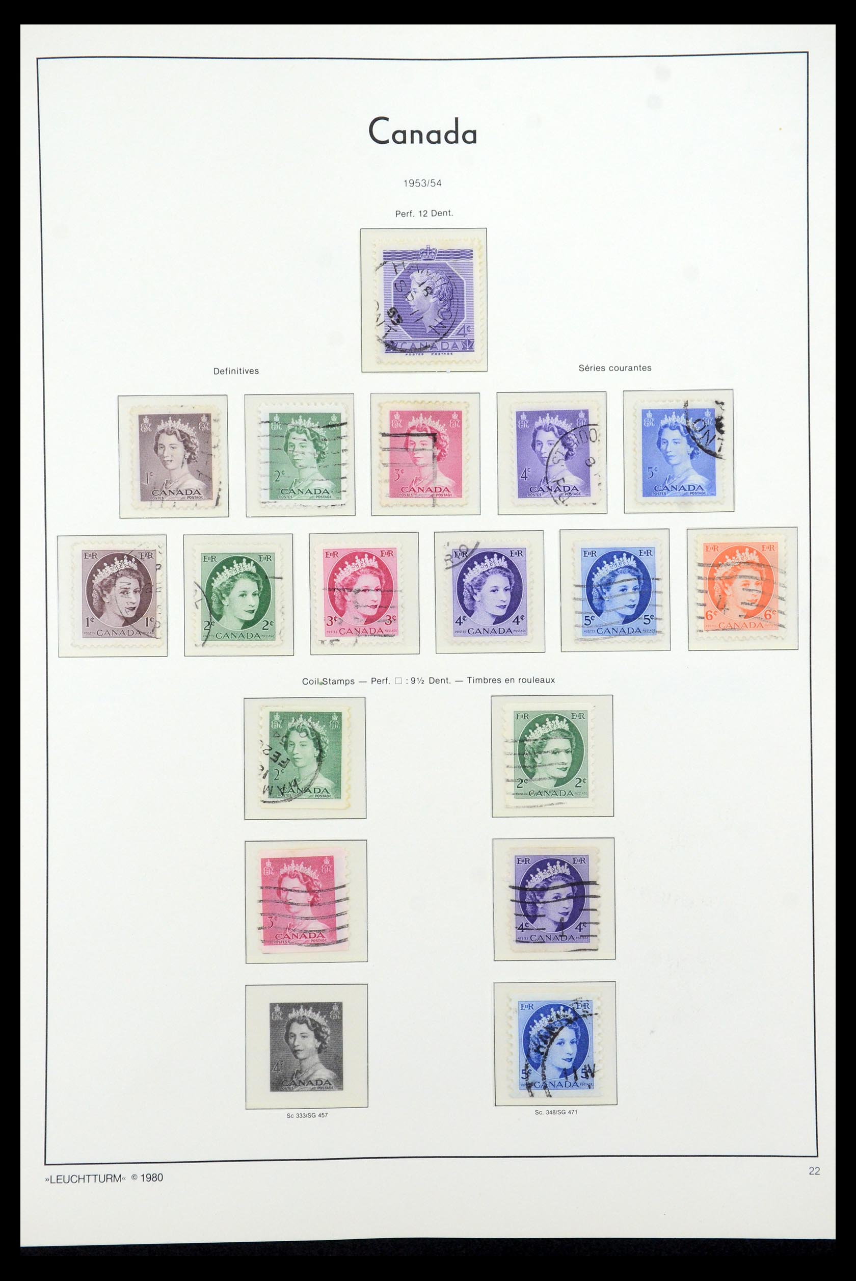 35336 089 - Postzegelverzameling 35336 Canada en provincies 1851-1995.