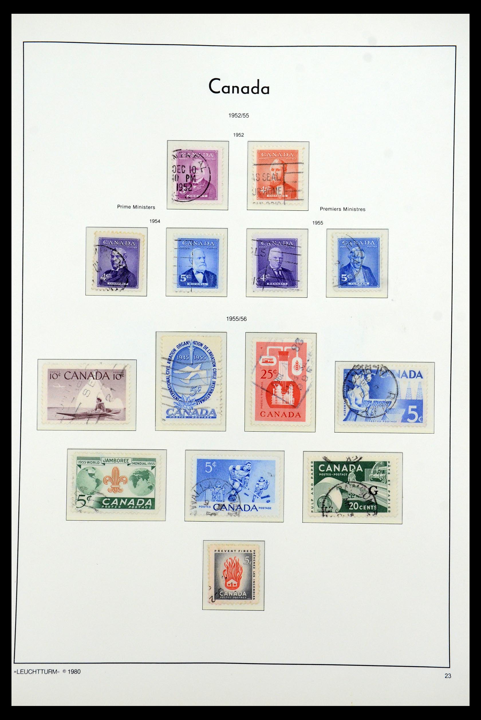 35336 091 - Postzegelverzameling 35336 Canada en provincies 1851-1995.