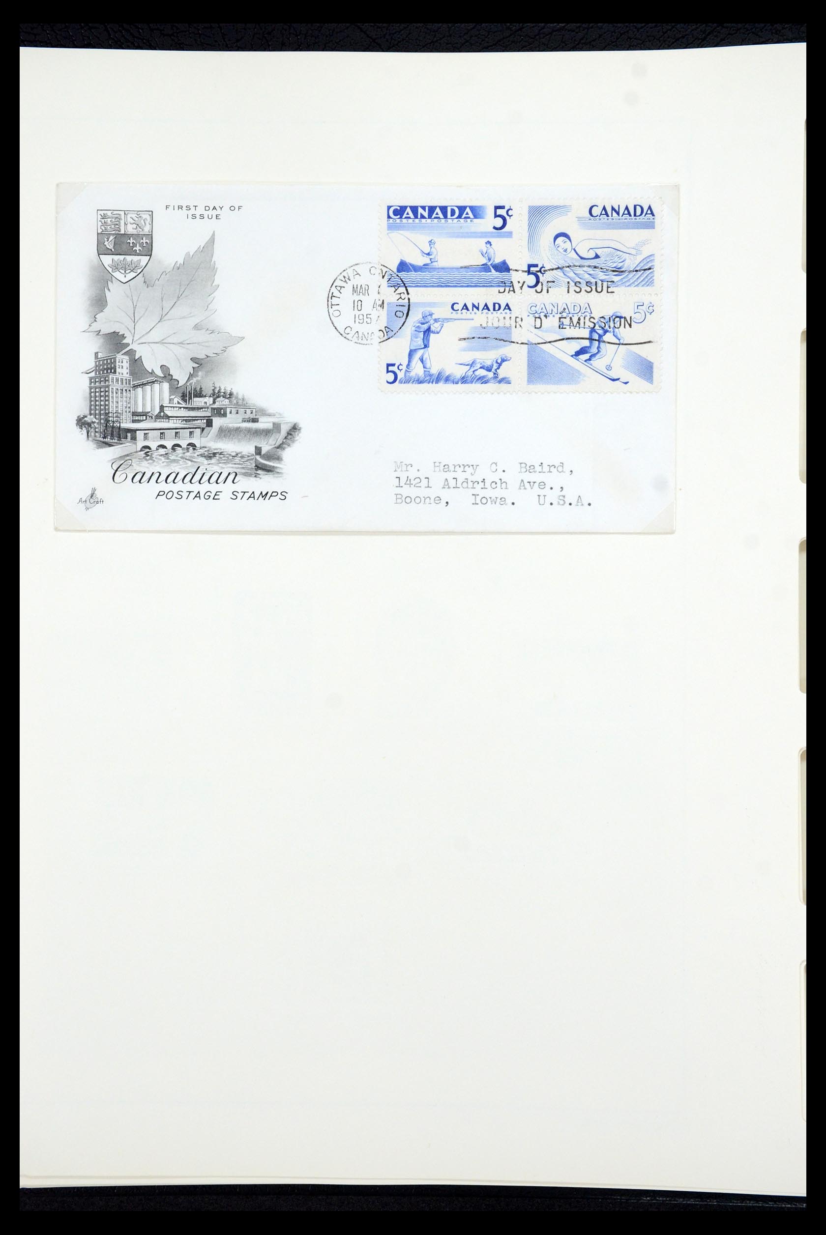 35336 092 - Postzegelverzameling 35336 Canada en provincies 1851-1995.