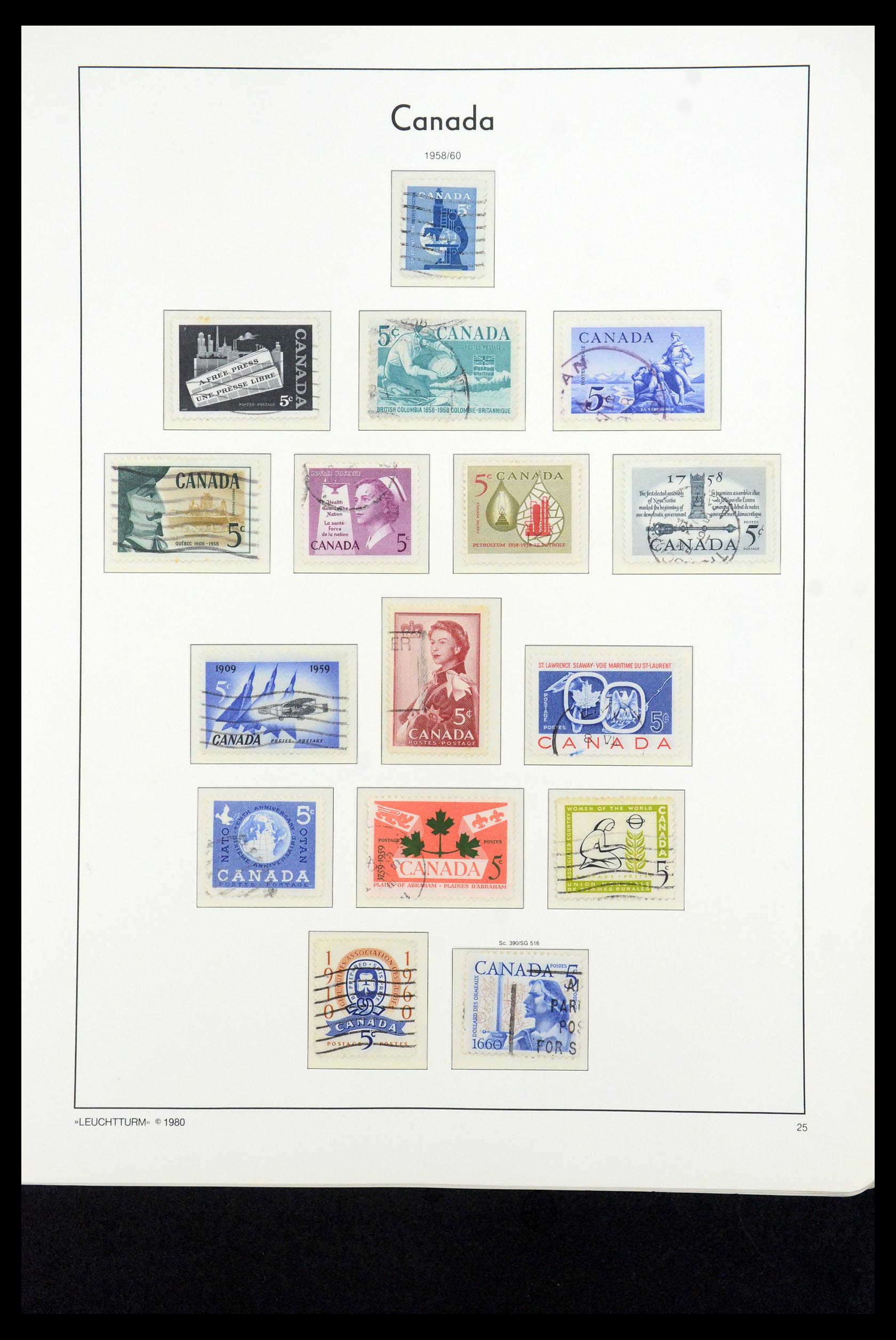 35336 095 - Postzegelverzameling 35336 Canada en provincies 1851-1995.